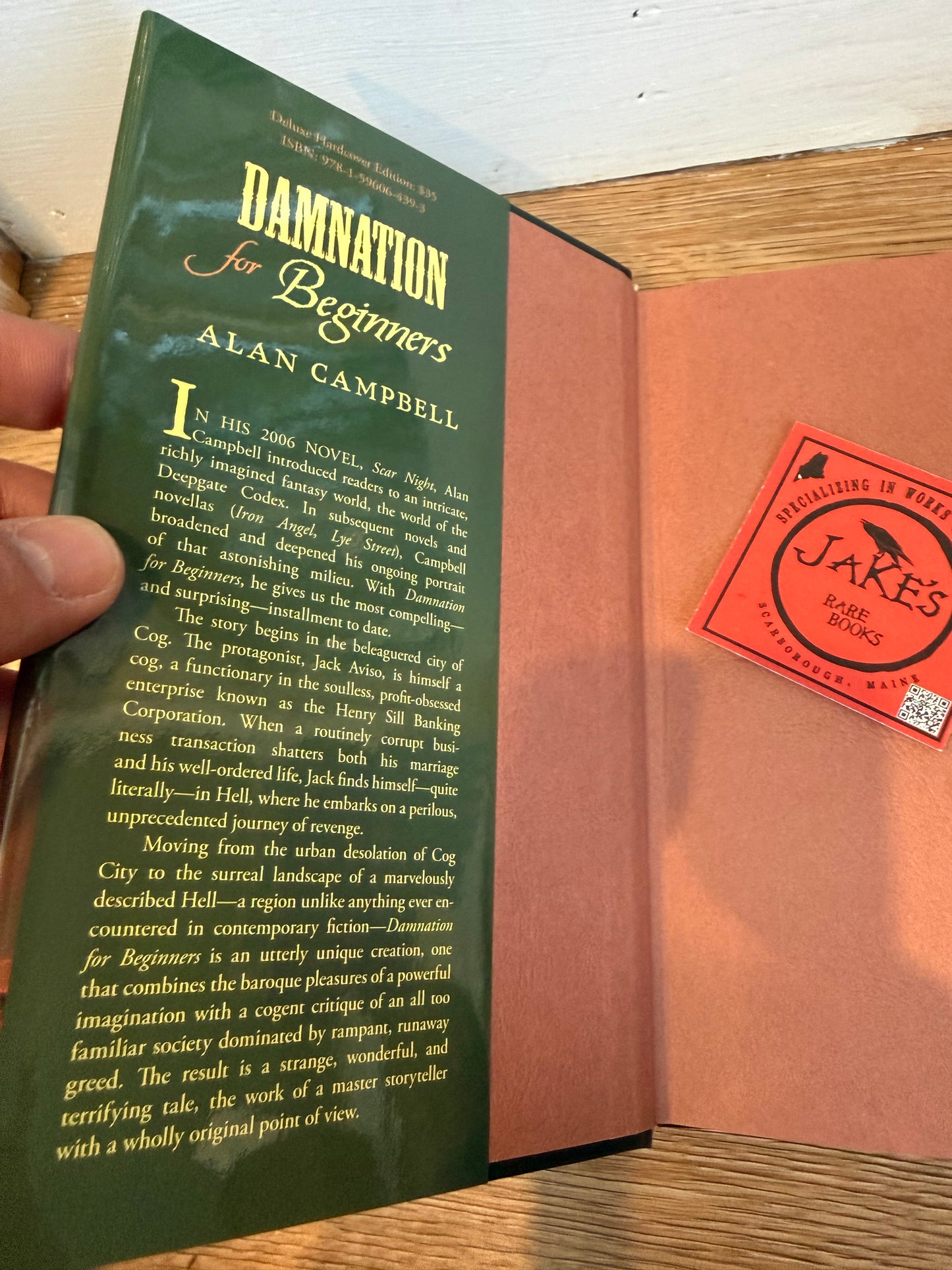 Alan Campbell, Damnation For Beginners, Signed/Limited #12, Subterranean Press