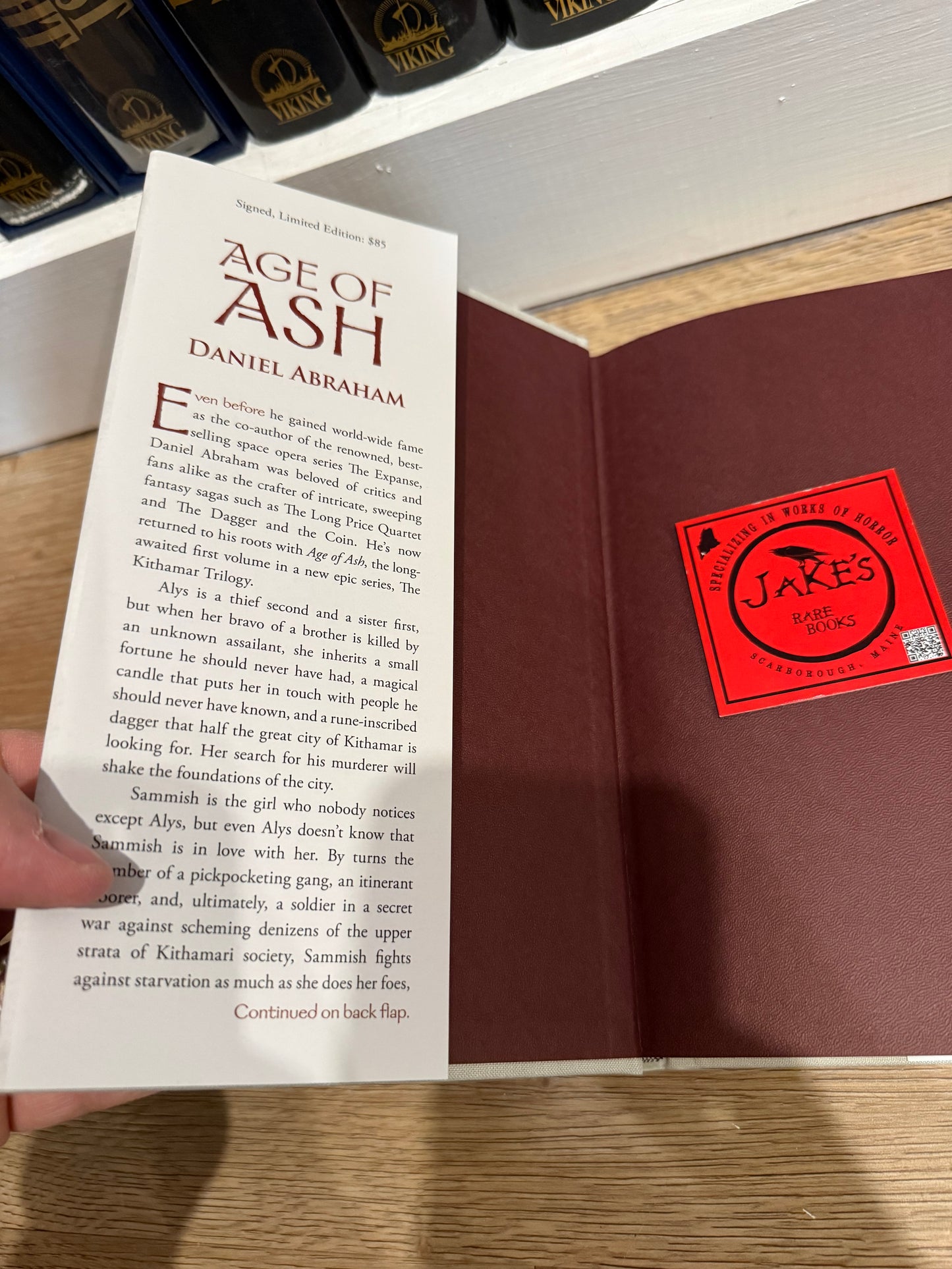 Daniel Abraham, Age of Ash, Signed/Limited #12, Subterranean Press