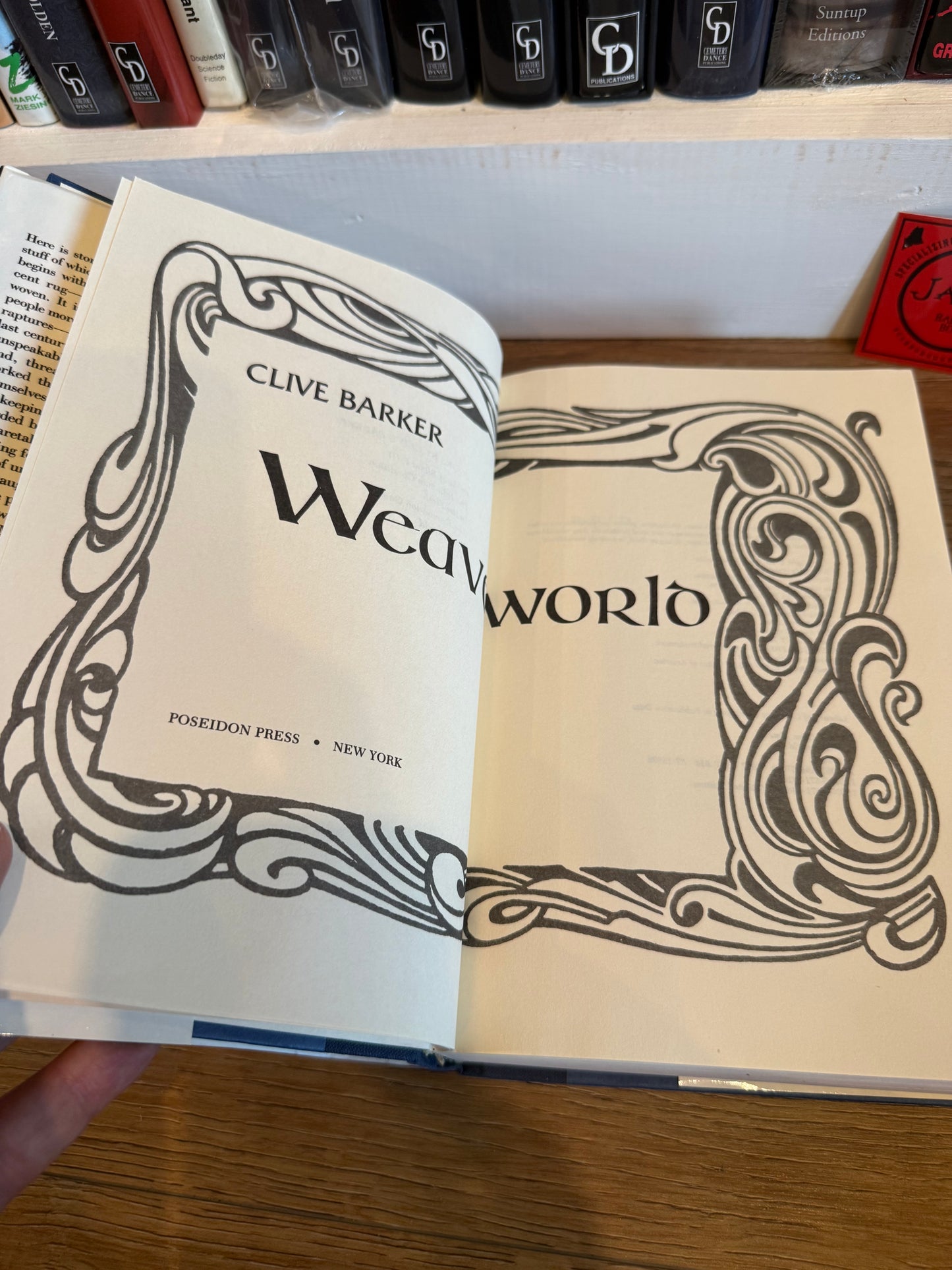 Clive Barker, Weaveworld, First Edition, Poseidon Press