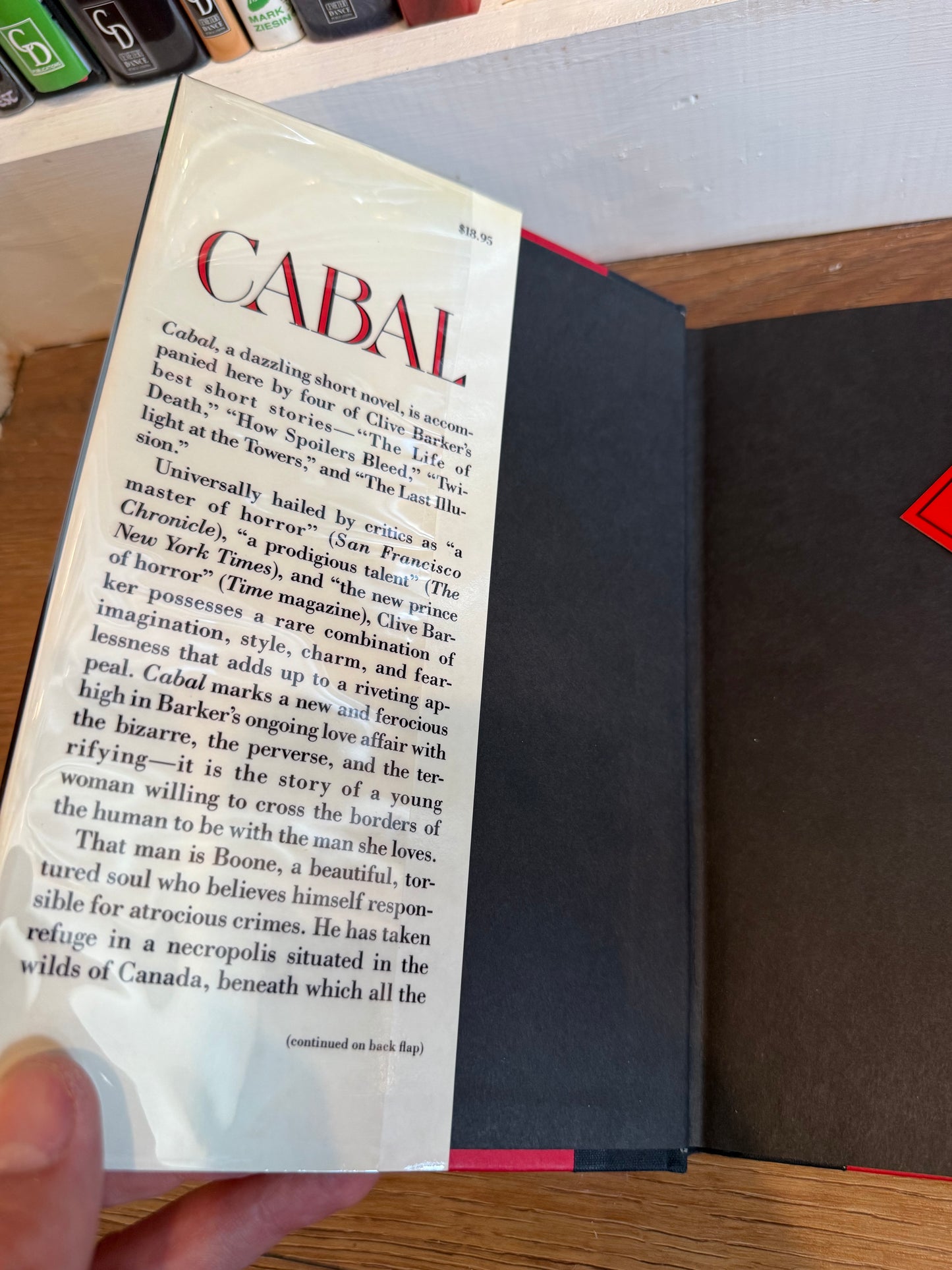 Clive Barker, Cabal, Signed/Dated First Edition, Poseidon Press