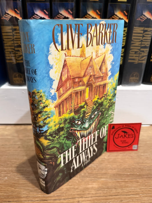 Clive Barker, The Thief of Always, First Edition, SIGNED plus Drawing by Barker