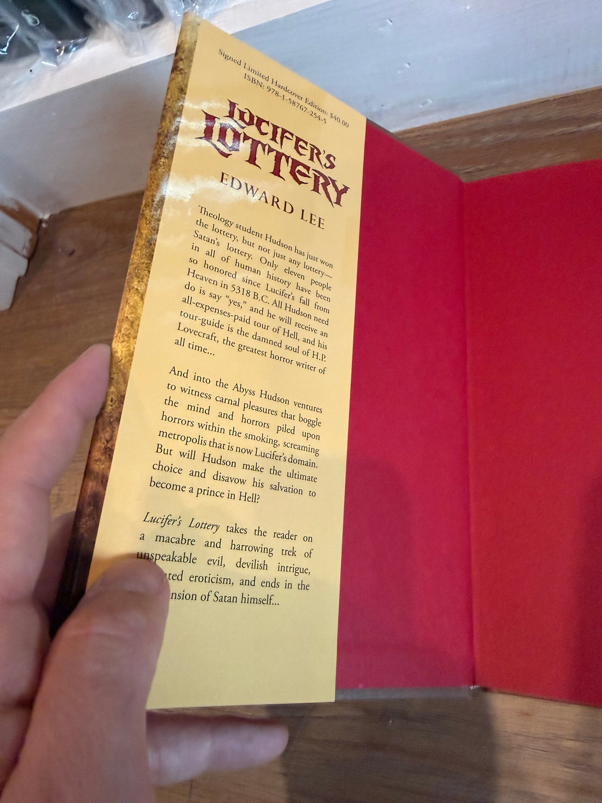 Edward Lee, Lucifer’s Lottery, Signed Limited Edition, Cemetery Dance