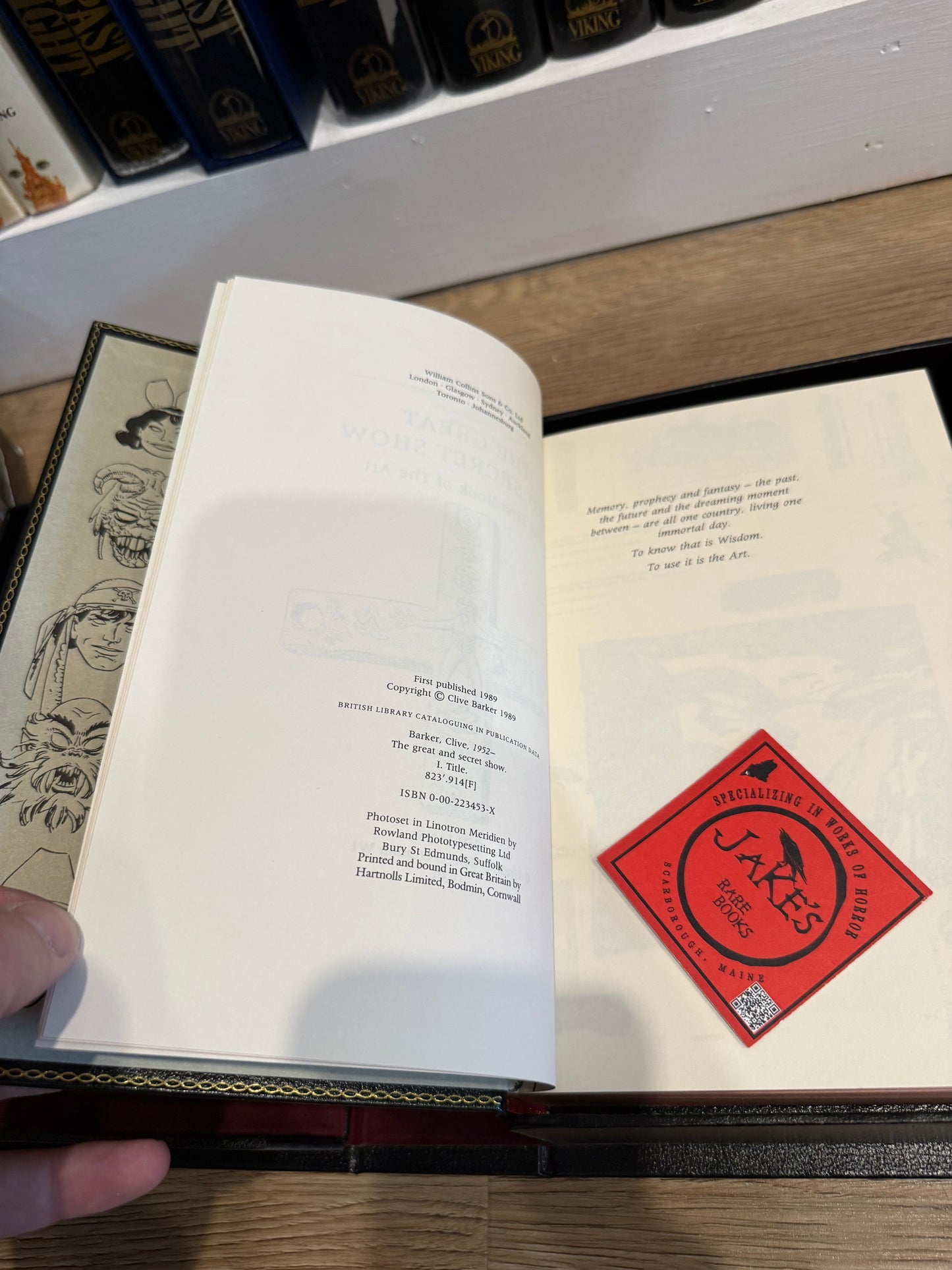 Clive Barker, The Great and Secret Show, Signed/Limited #126