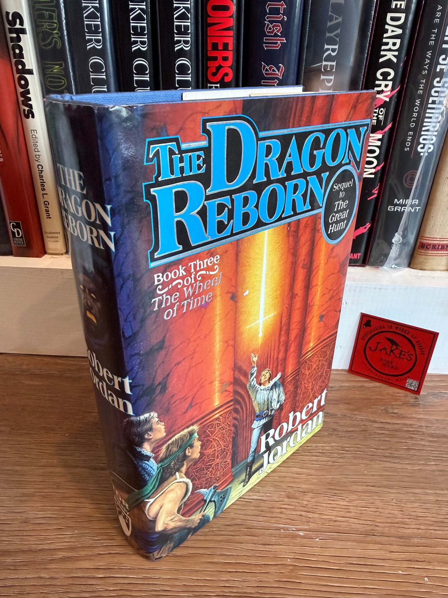 Robert Jordan, The Dragon Reborn,  INSCRIBED First Printing, Tor Publishing