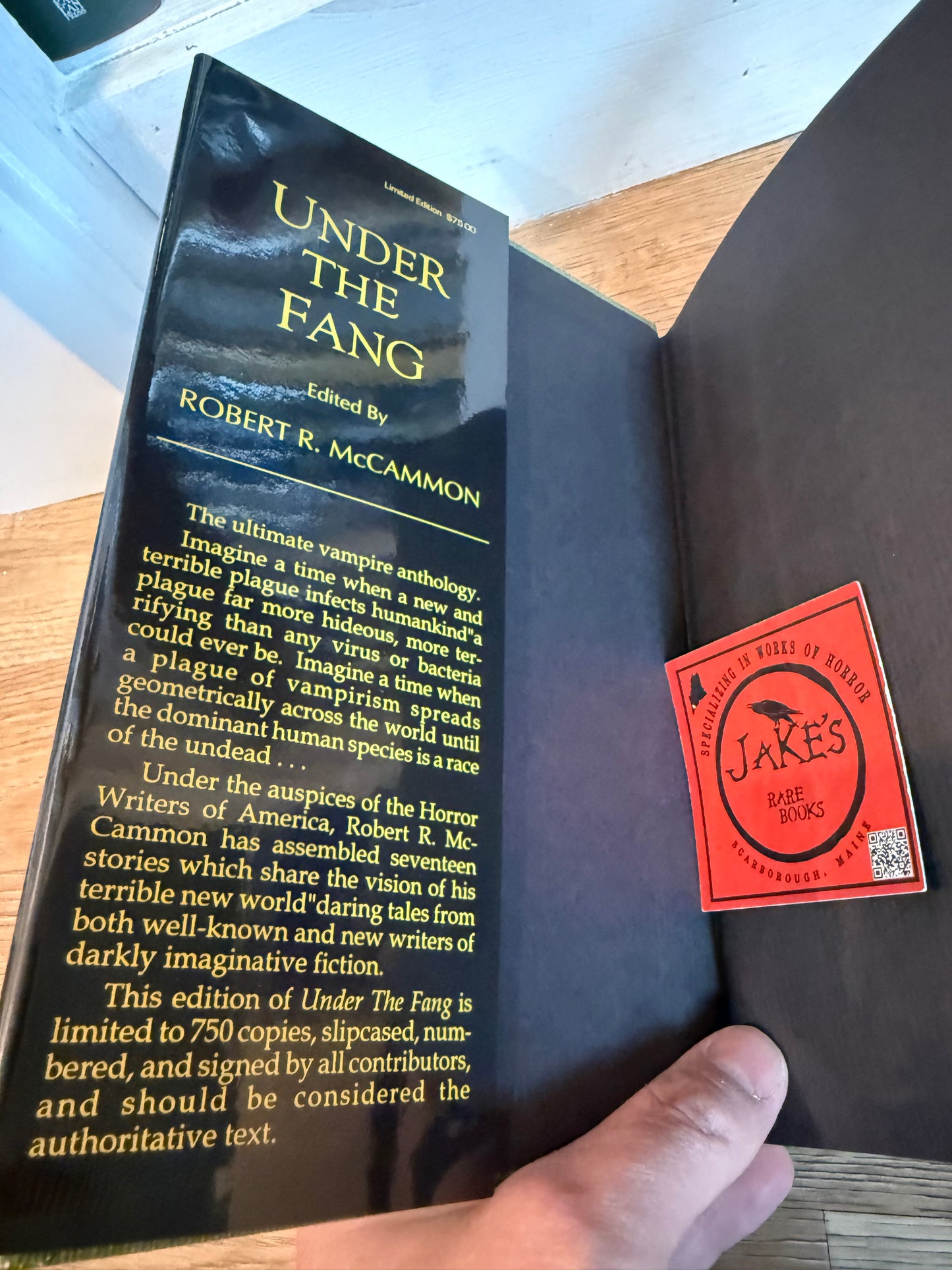 Under the Fang, Signed/Limited #114, Horror Writers of America
