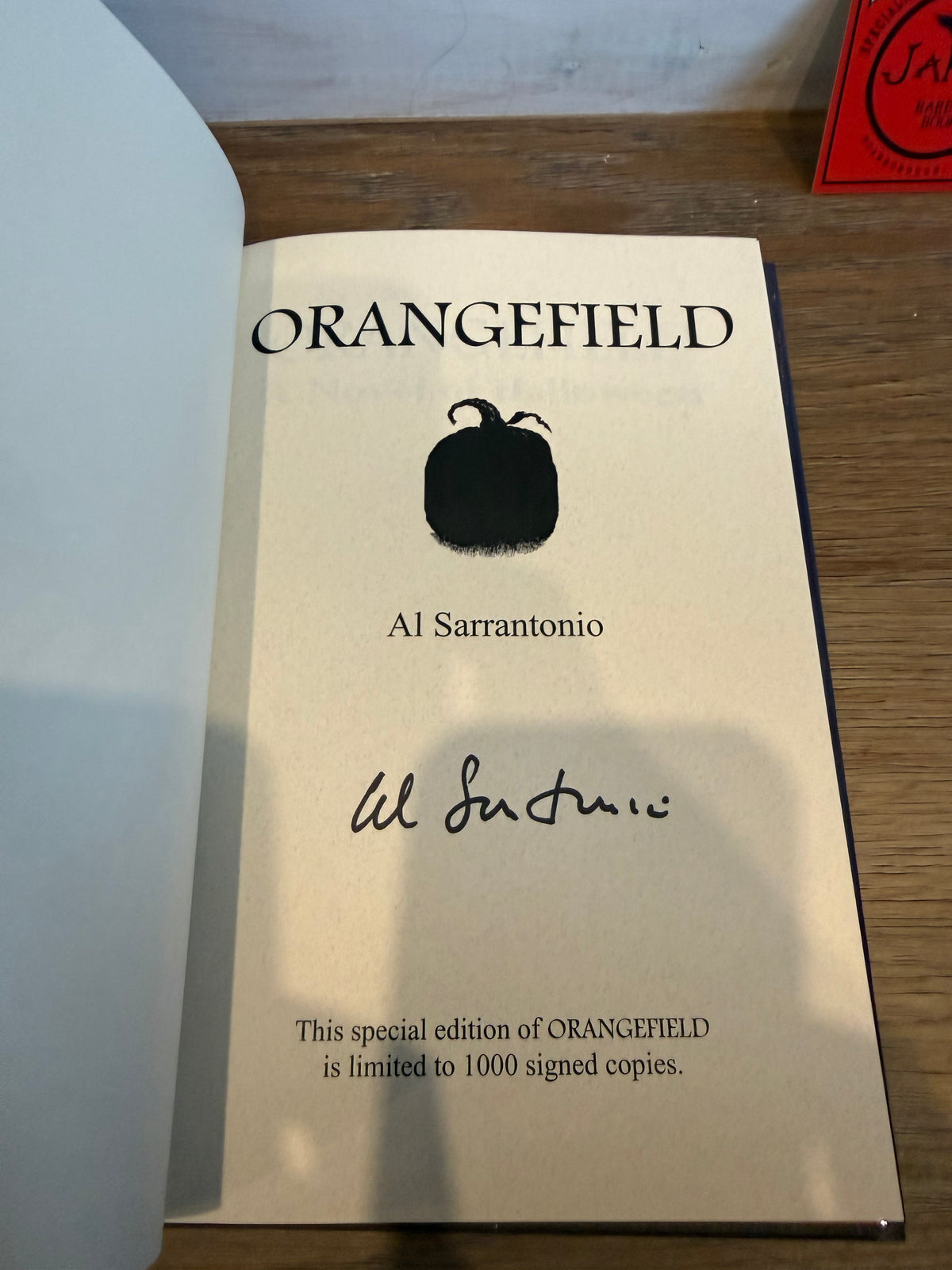 Al Sarrantonio, Orangefield, Signed Limited Edition, Cemetery Dance