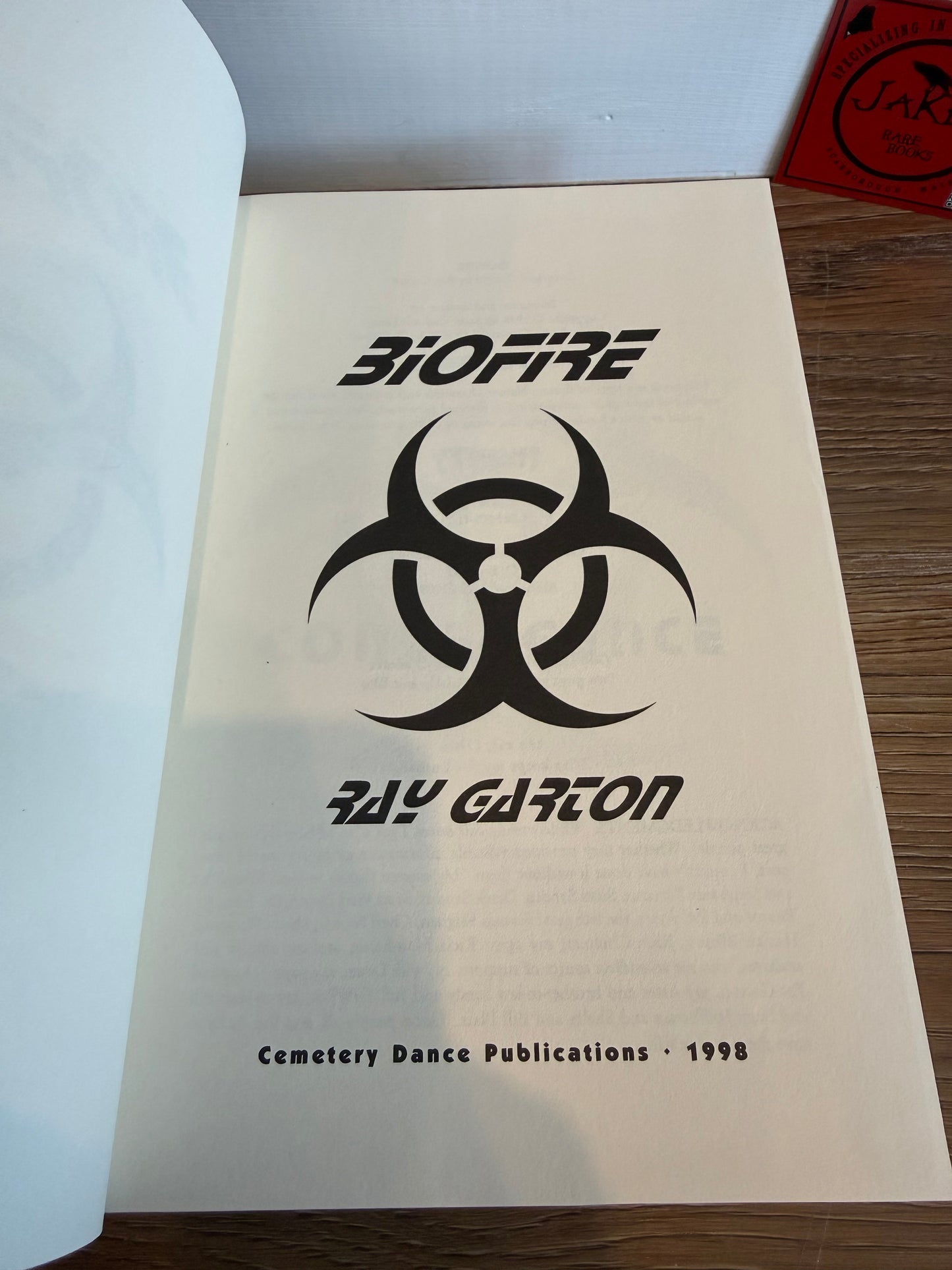 Ray Garton, Biofire, Signed Limited #34, Cemetery Dance