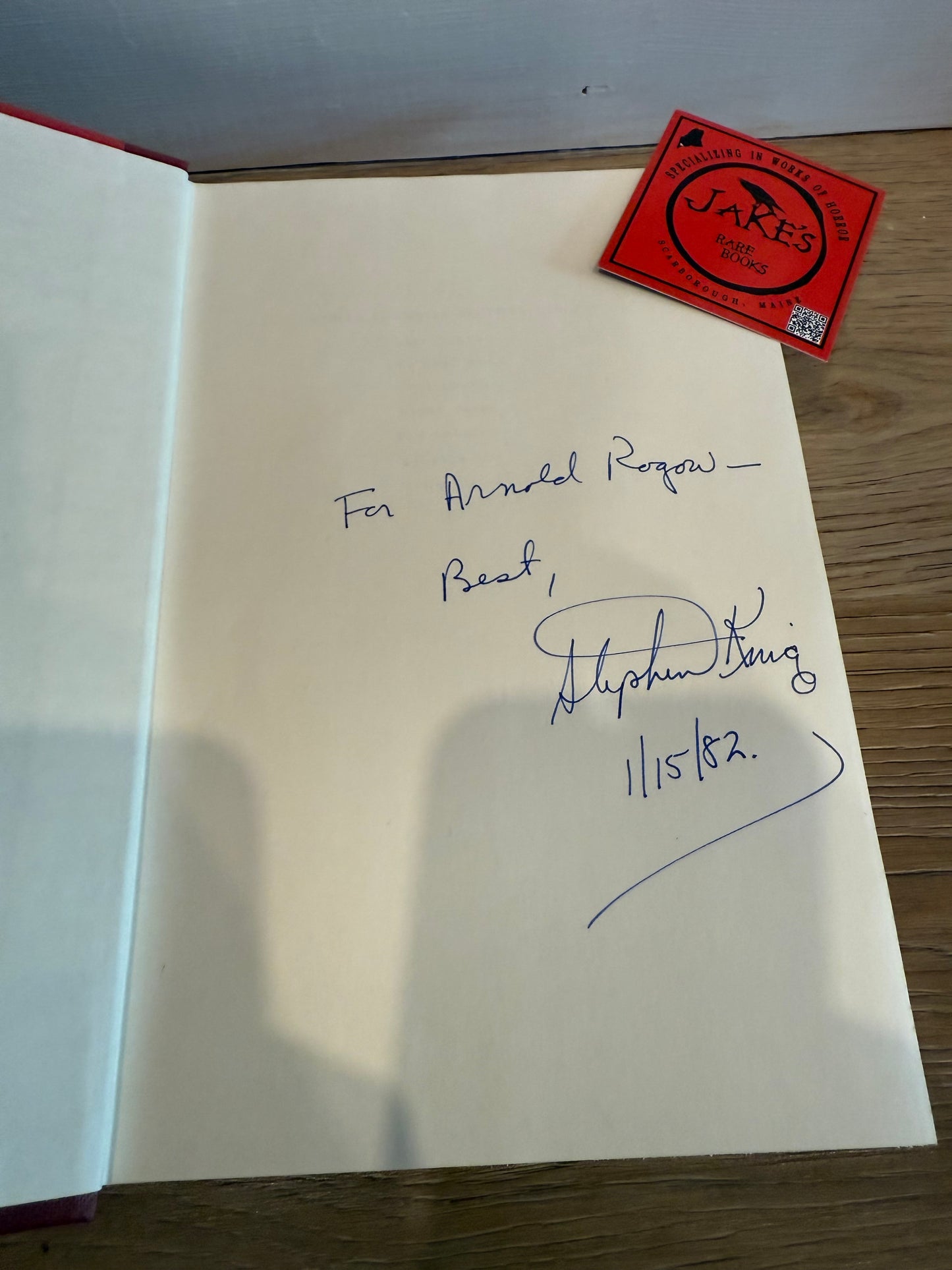 Stephen King, Danse Macabre, First Edition, INSCRIBED