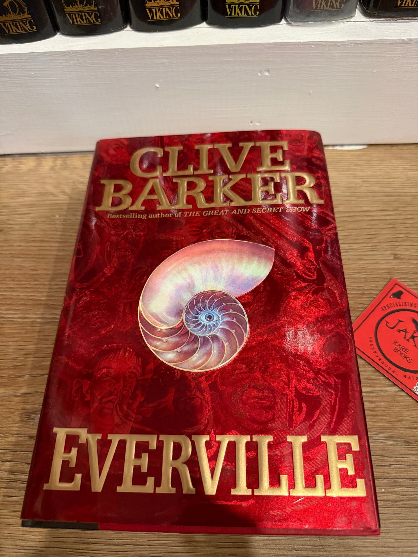 Clive Barker, Everville, First Edition, SIGNED on Halloween, Harper Collins