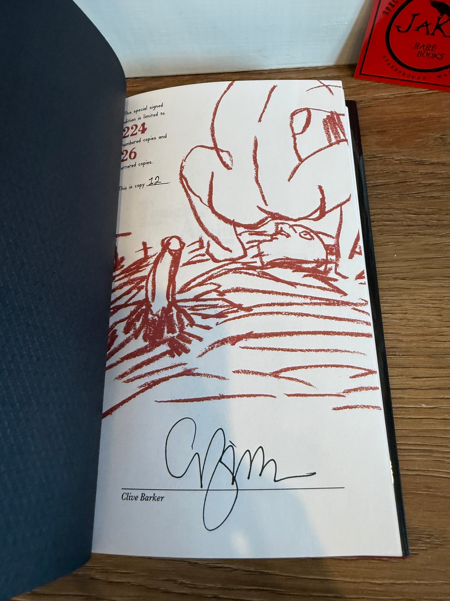 Clive Barker, Tonight Again, Signed Limited #12, Subterranean Press