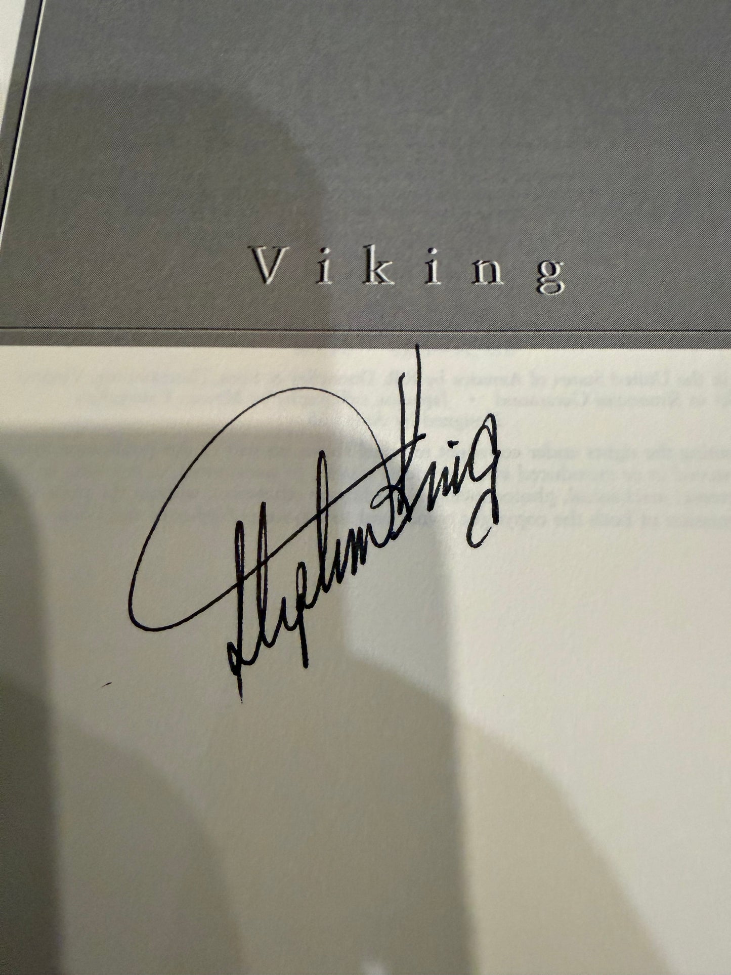 Stephen King, Insomnia, Signed First Edition, Viking