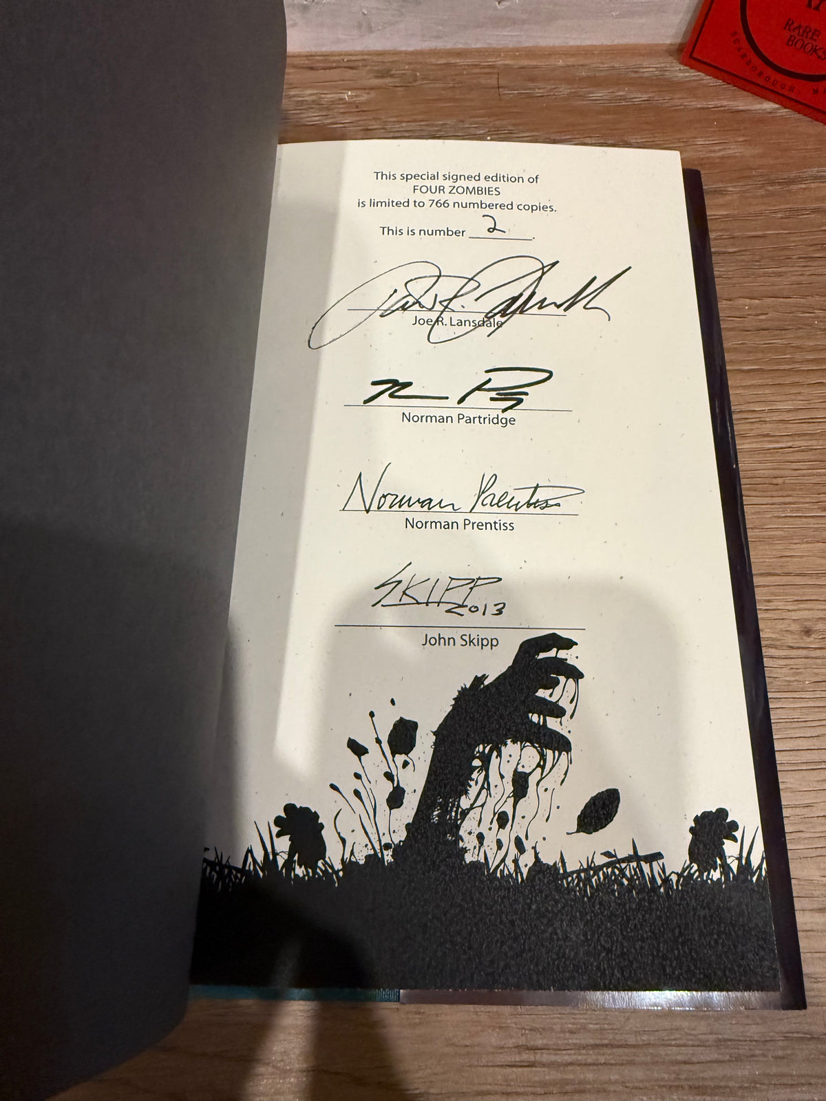Joe Lansdale, Four Zombies, Signed Limited #2, Cemetery Dance
