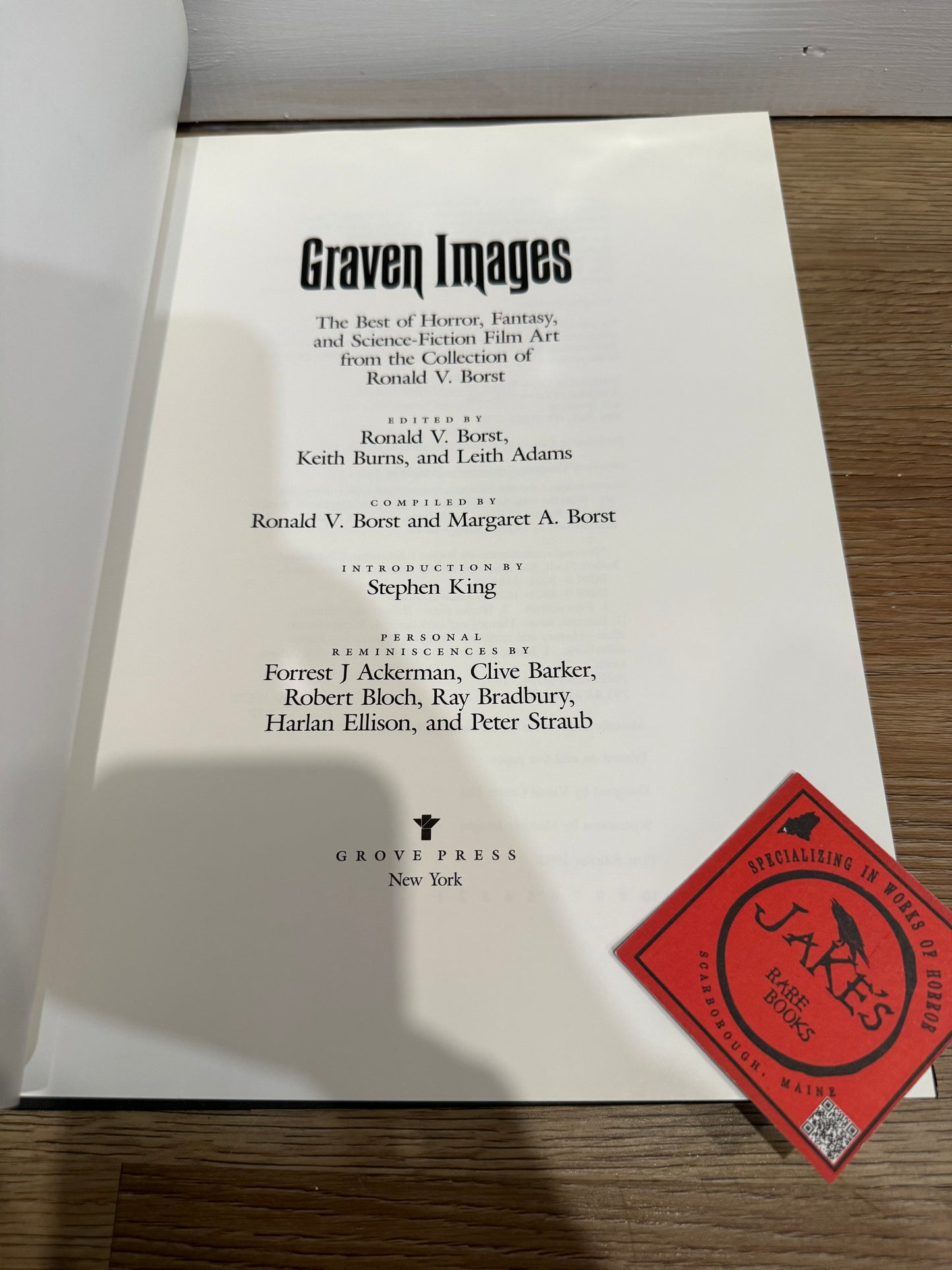 Graven Images, First Edition, Grove Press