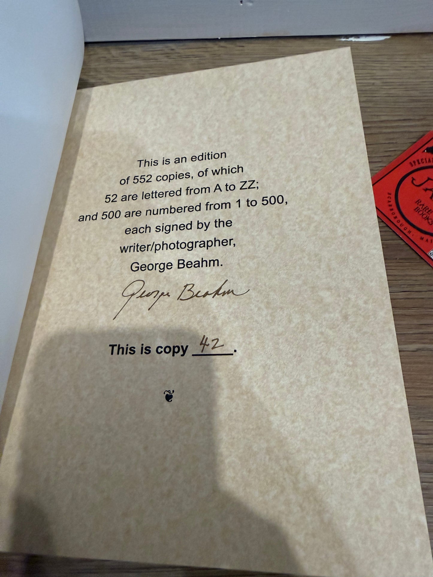 George Beahm, Stephen King Country, Signed/Limited #42, PLUS Inscription
