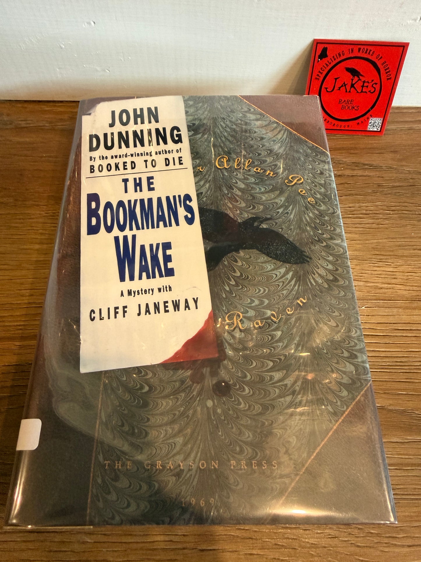 John Dunning, Bookman’s Wake, Signed First Editon, Scribner