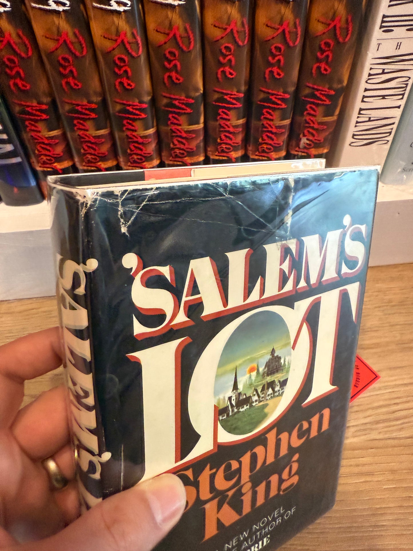 Stephen King, Salem’s Lot, First Edition with SIGNED Card, Father Cody Error, Doubleday Publishing,