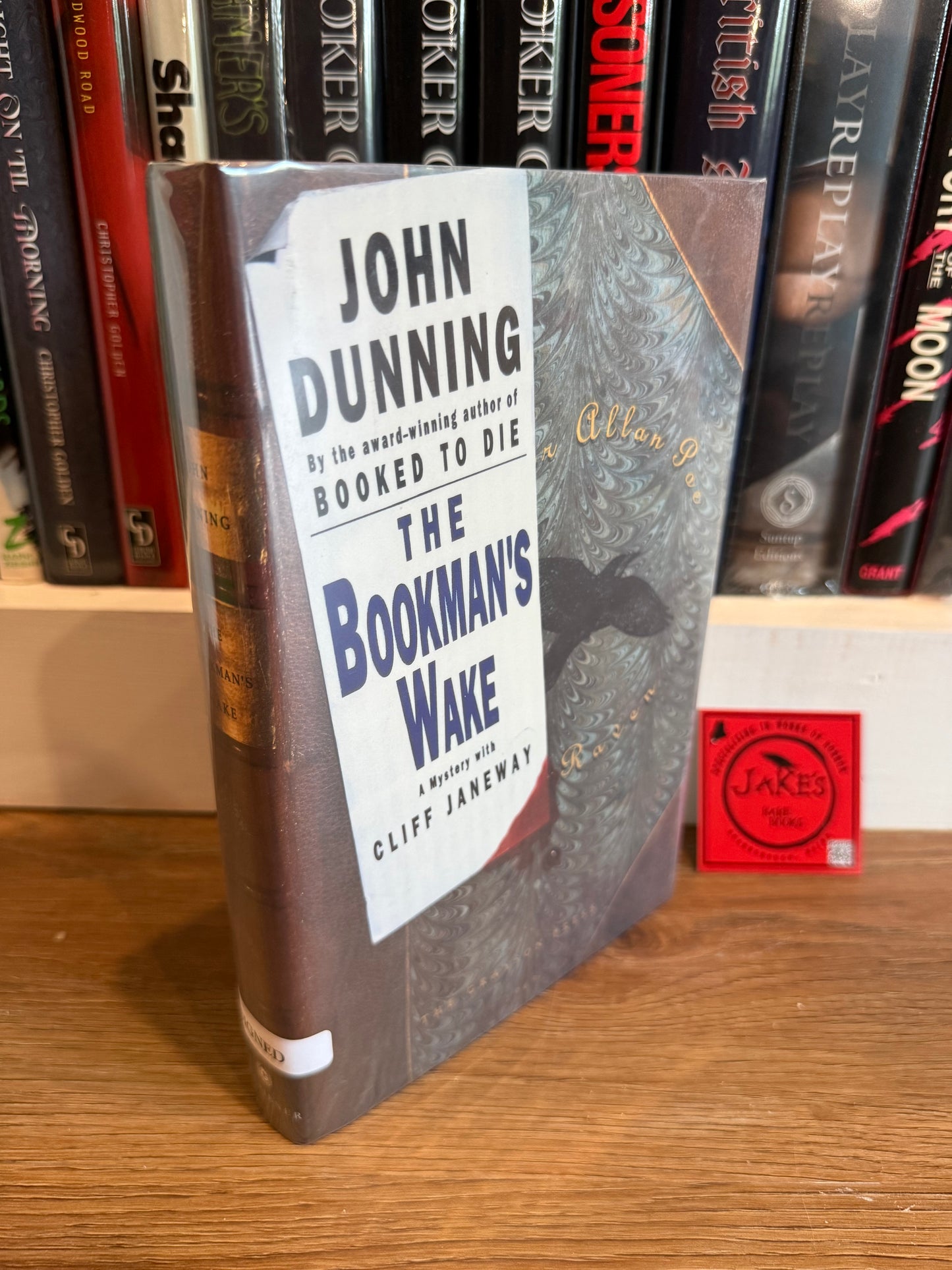 John Dunning, Bookman’s Wake, Signed First Editon, Scribner