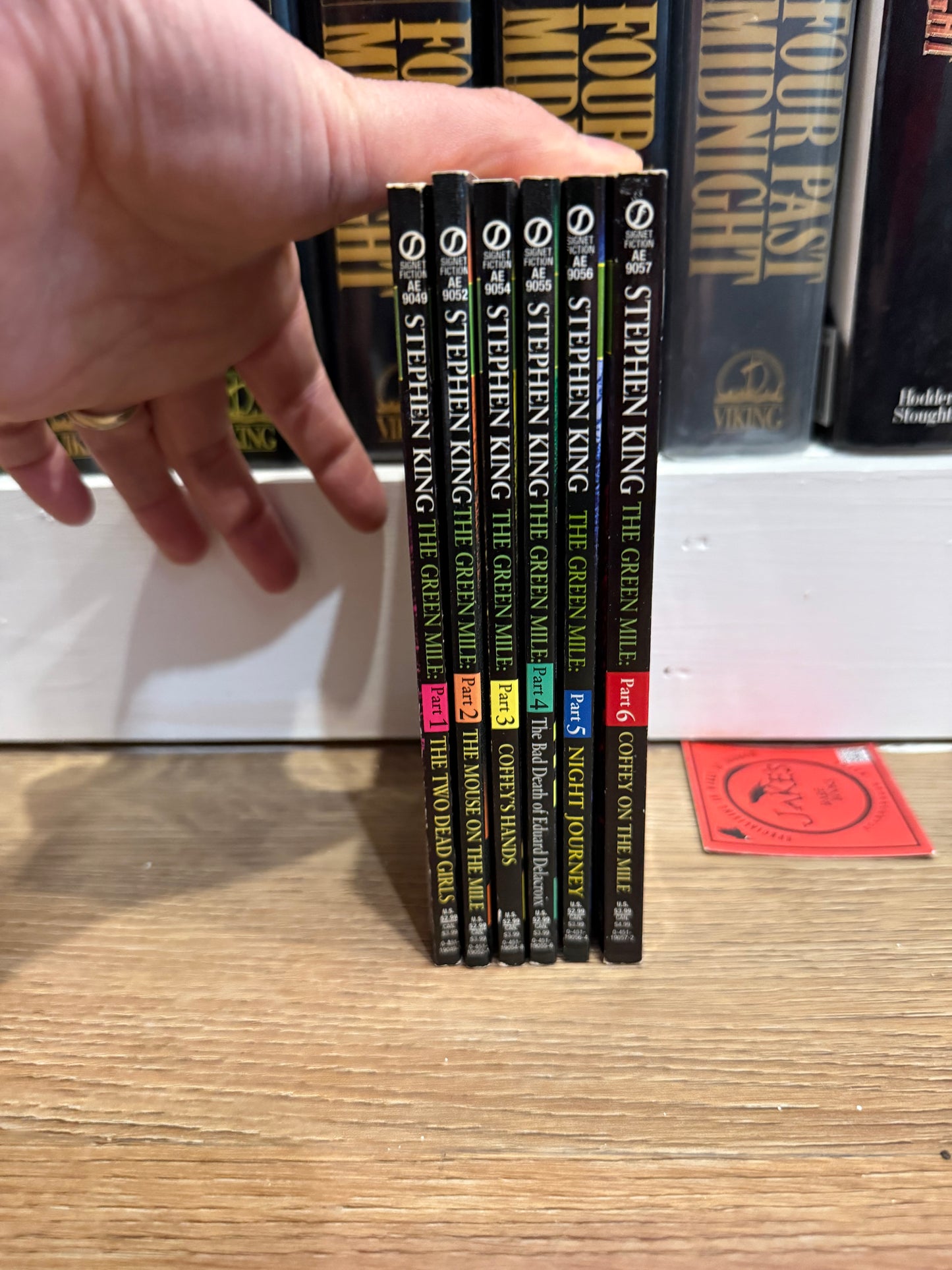 Stephen King, The Green Mile, Serial Set 1-6, First Printings, Signet