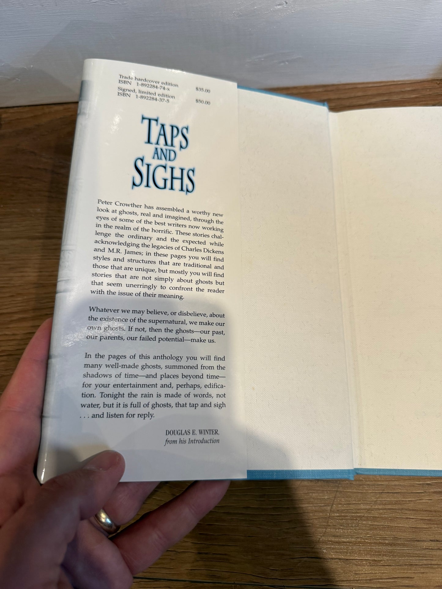 Peter Crowther, Taps and Sighs, Signed Limited #12, Subterranean Press