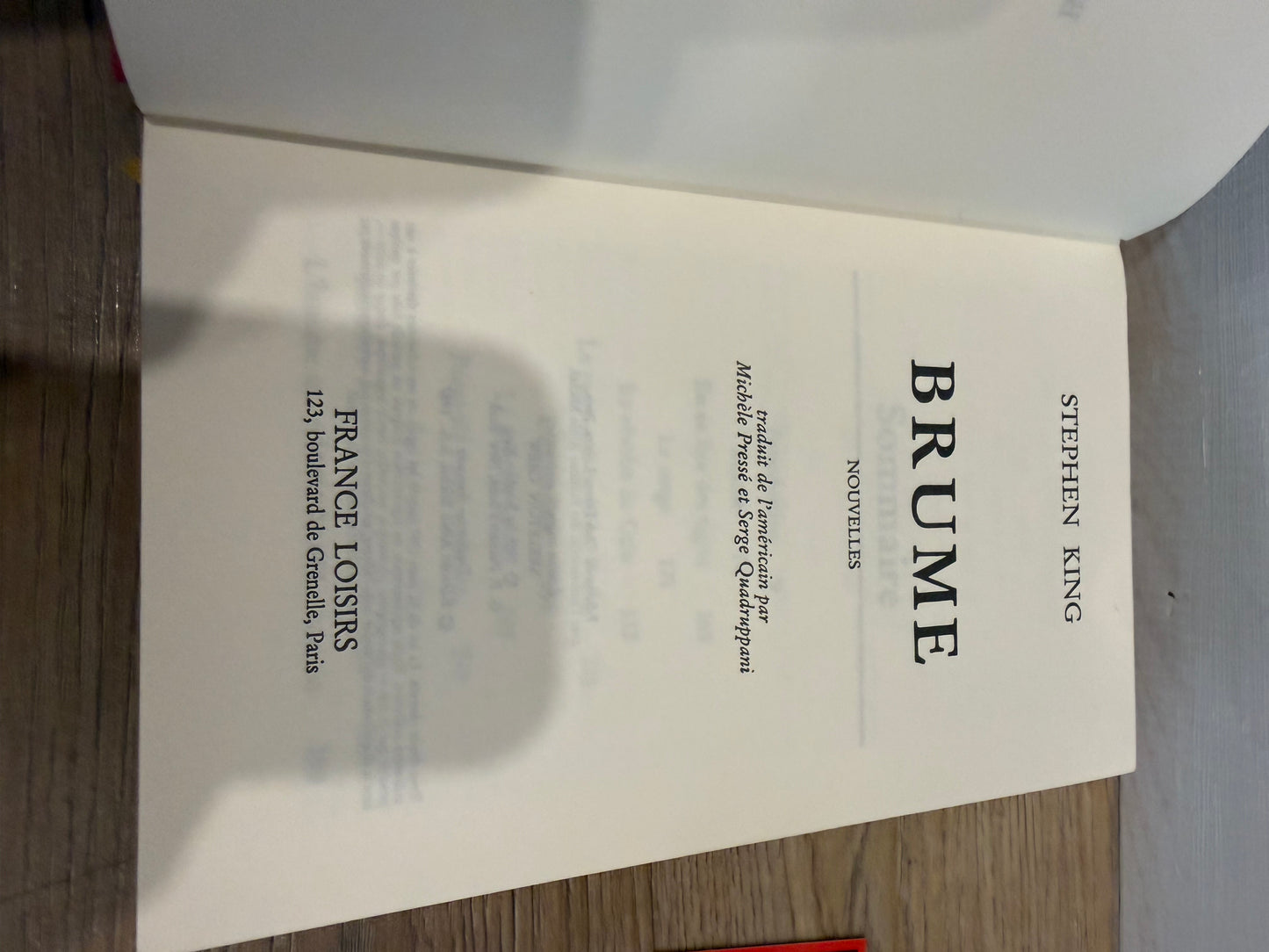 Stephen King, Brume (Skeleton Crew), German Edition