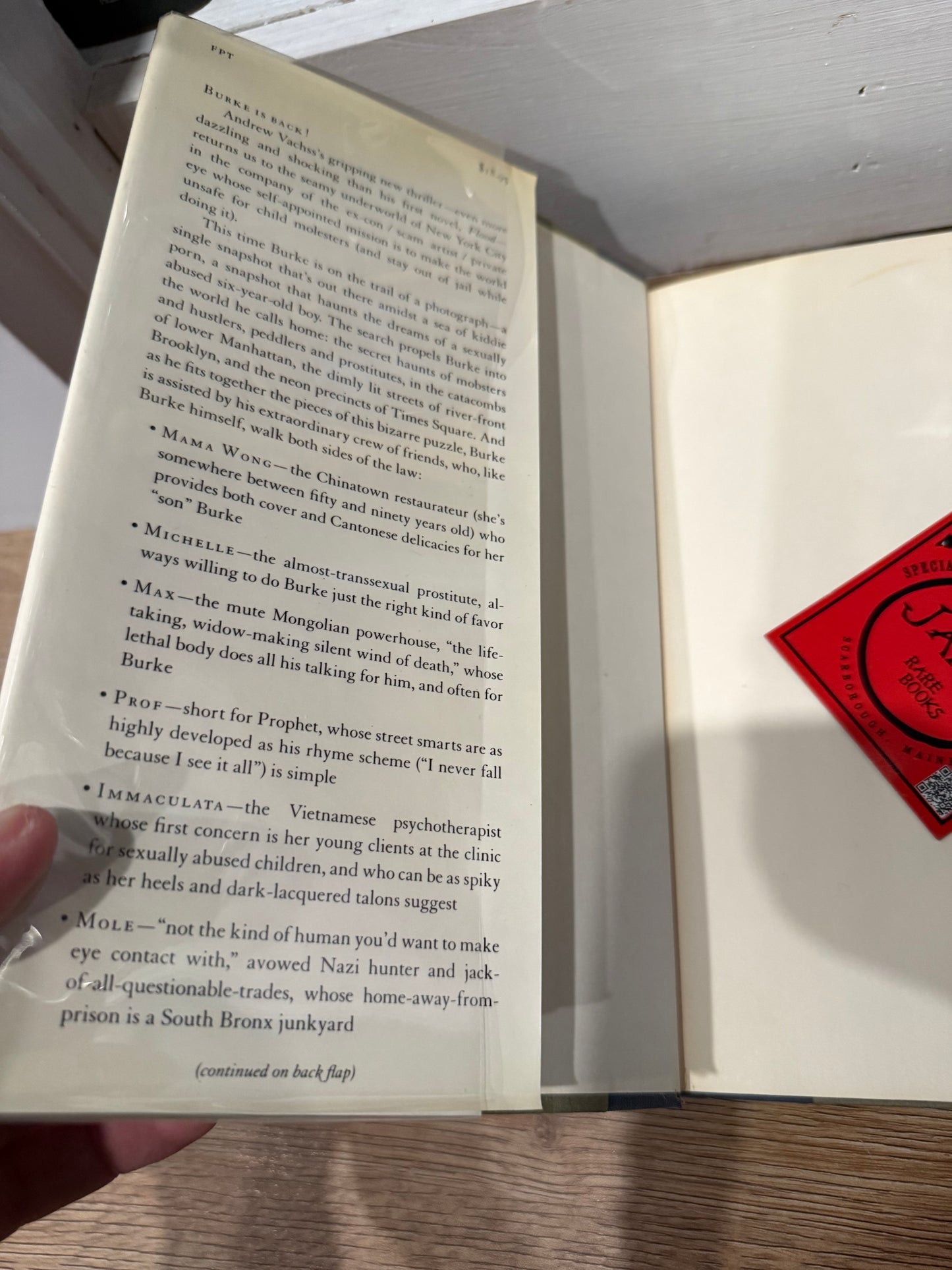 Andrew Vachss, Strega, First Edition, Knopf Publishing