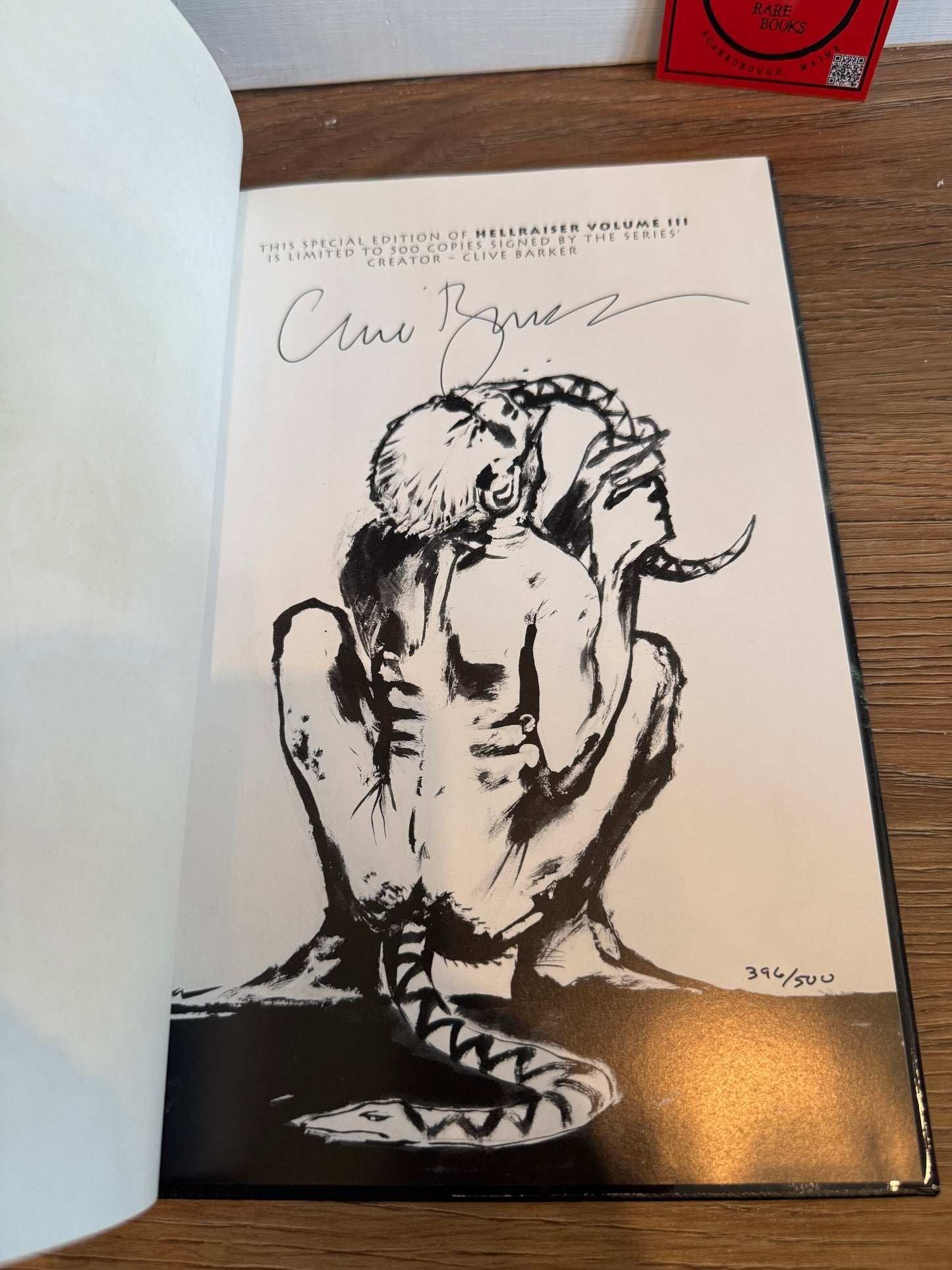 Clive Barker, Hellraiser Graphic Novel, Volume III, Signed Limited #396, Graphitti Designs