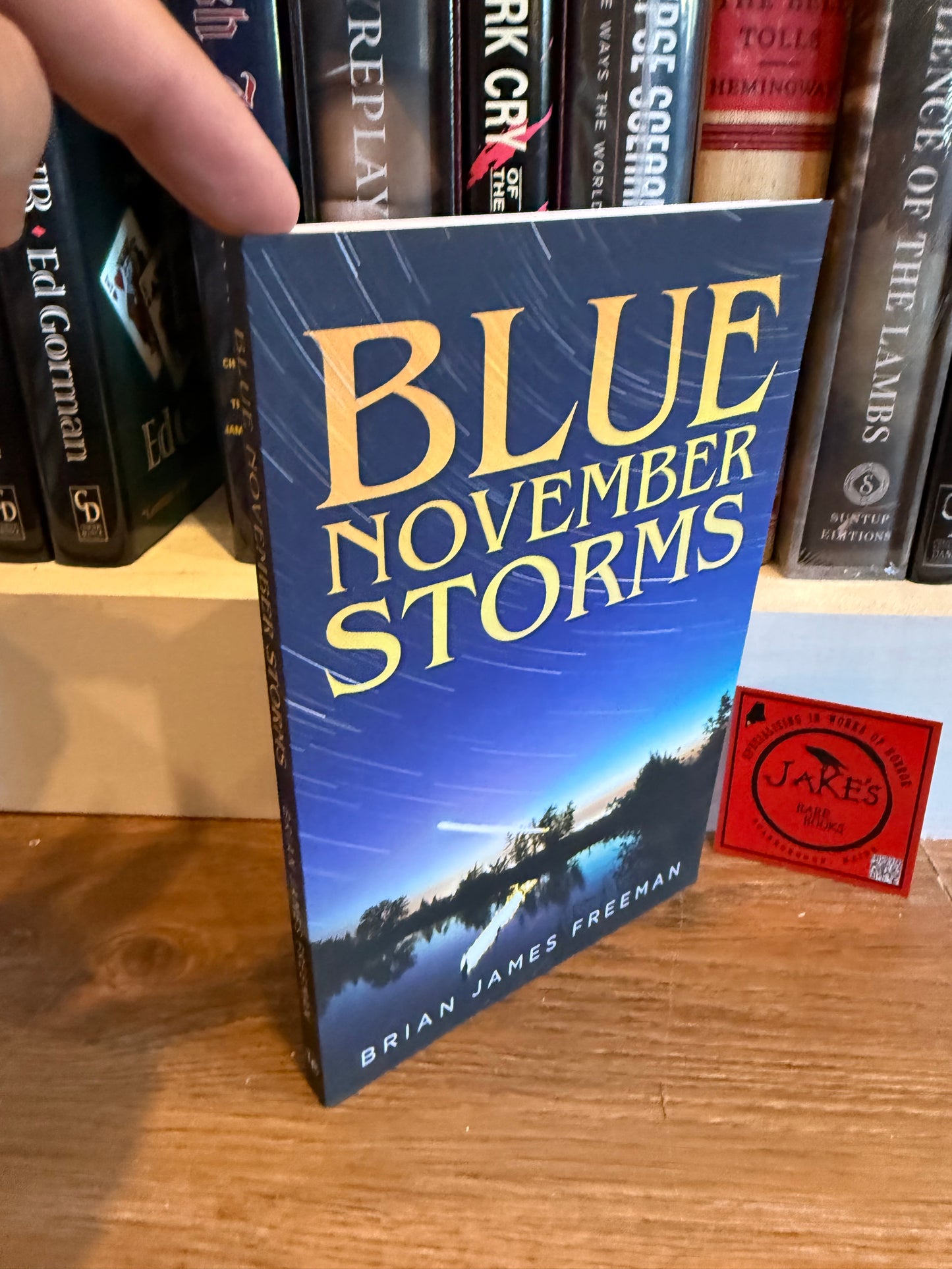 Brian James Freeman, Blue November Storms, Signed First Edition, Lividian Publications