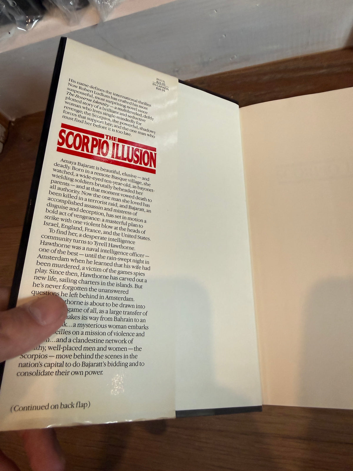 Robert Ludlum, The Scorpio Illusion, First Edition, Bantam