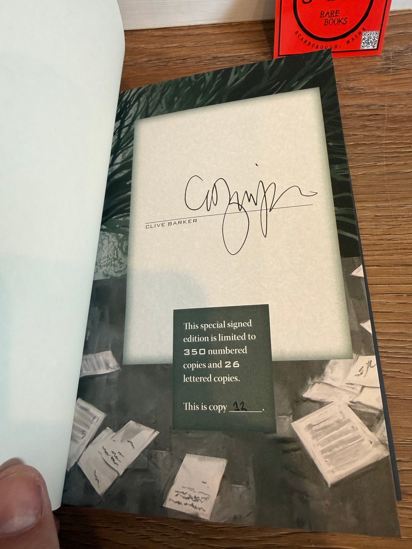 Clive Barker, Chiliad: A Meditation, Signed Limited #12, Subterranean Press