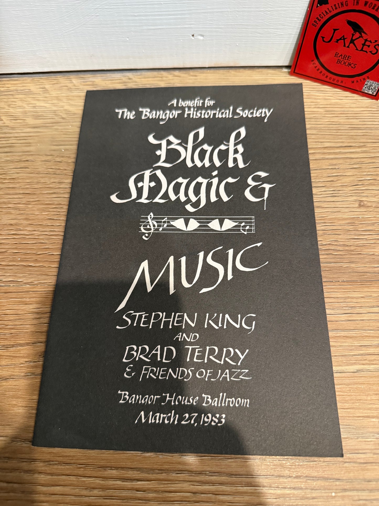 Stephen King, Black Magic & Music, Bangor Historical Society