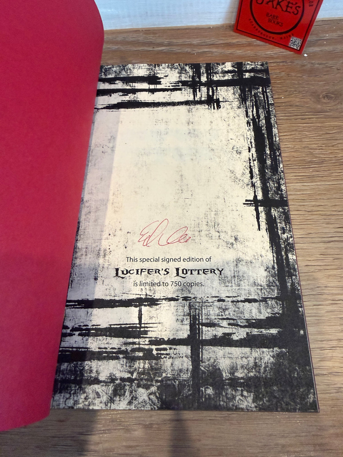 Edward Lee, Lucifer’s Lottery, Signed Limited Edition, Cemetery Dance