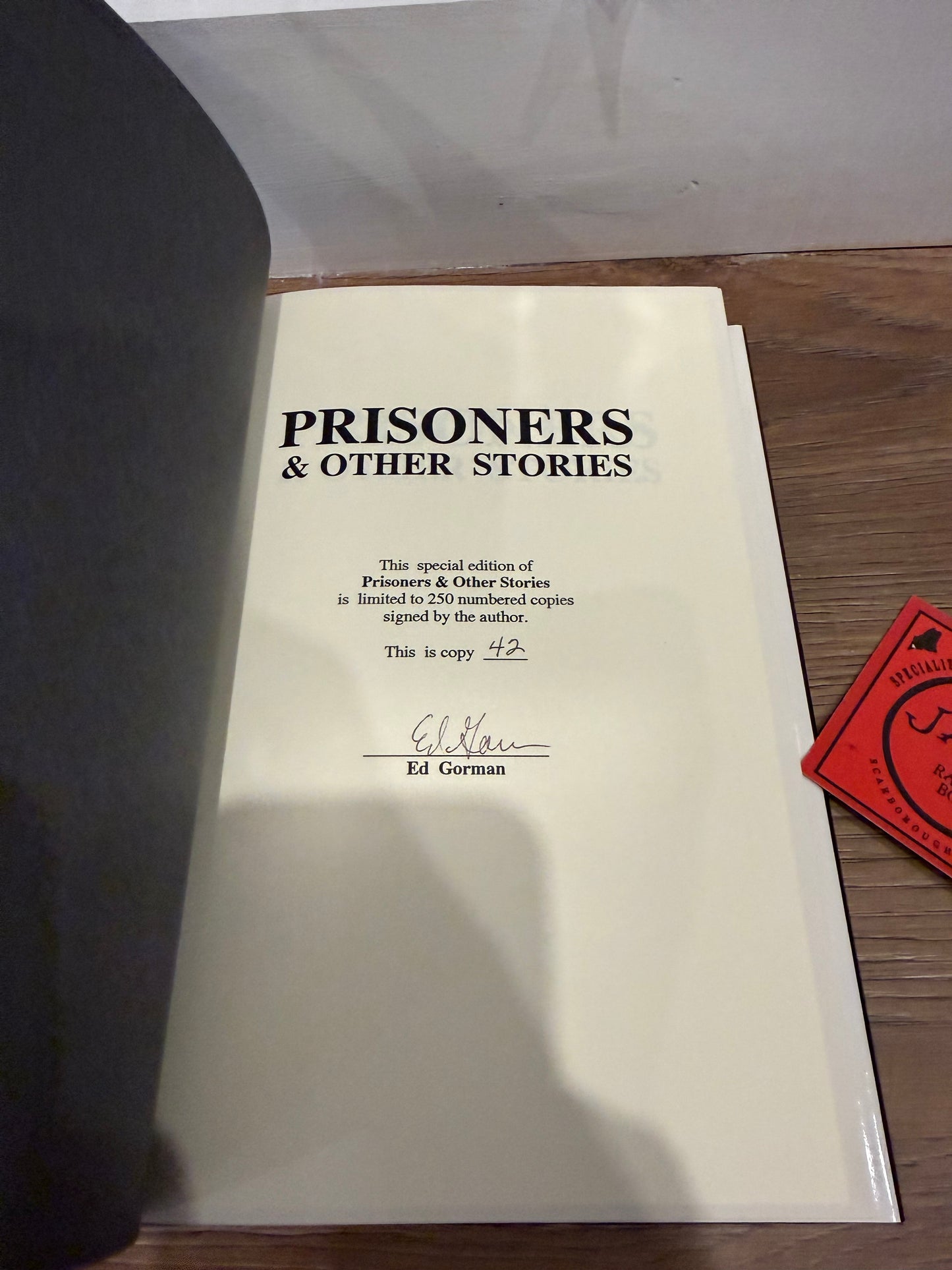 Ed Gorman, Prisoners, Signed/Limited #42, Cemetery Dance