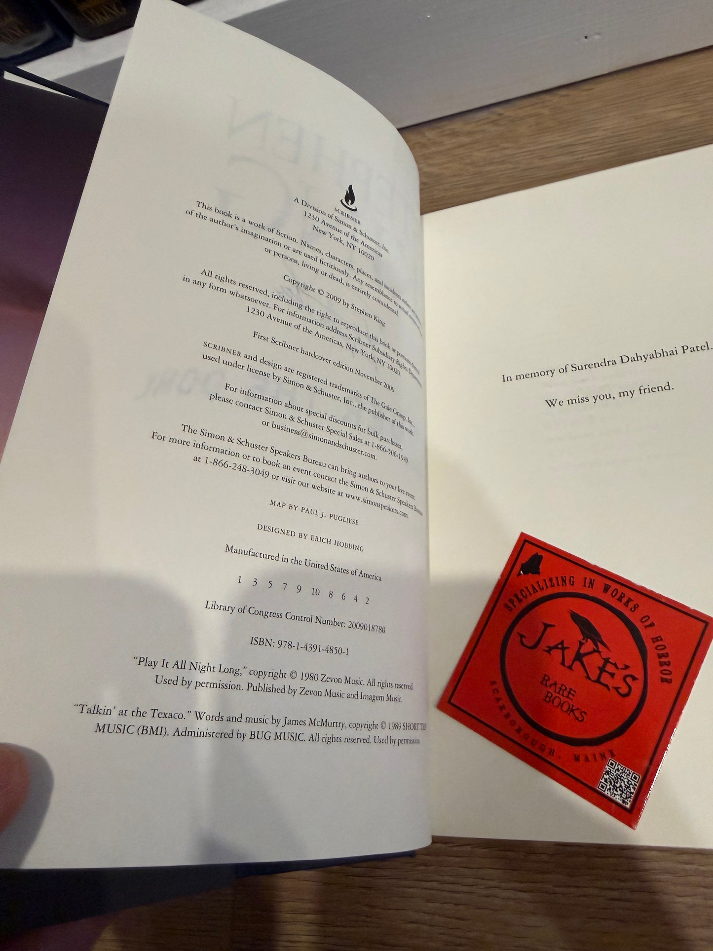 Stephen King, Under the Dome, First Printing, SIGNED, Scribner