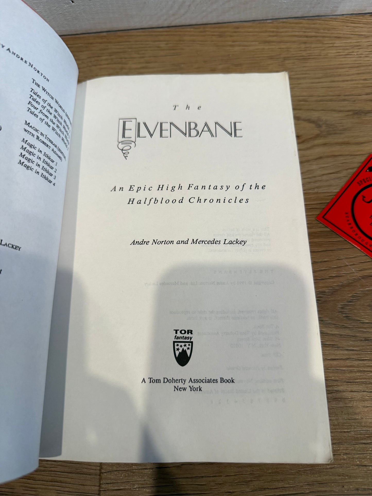 Andre Norton, The Elvenbane, Uncorrected Proof, TOR Publishing