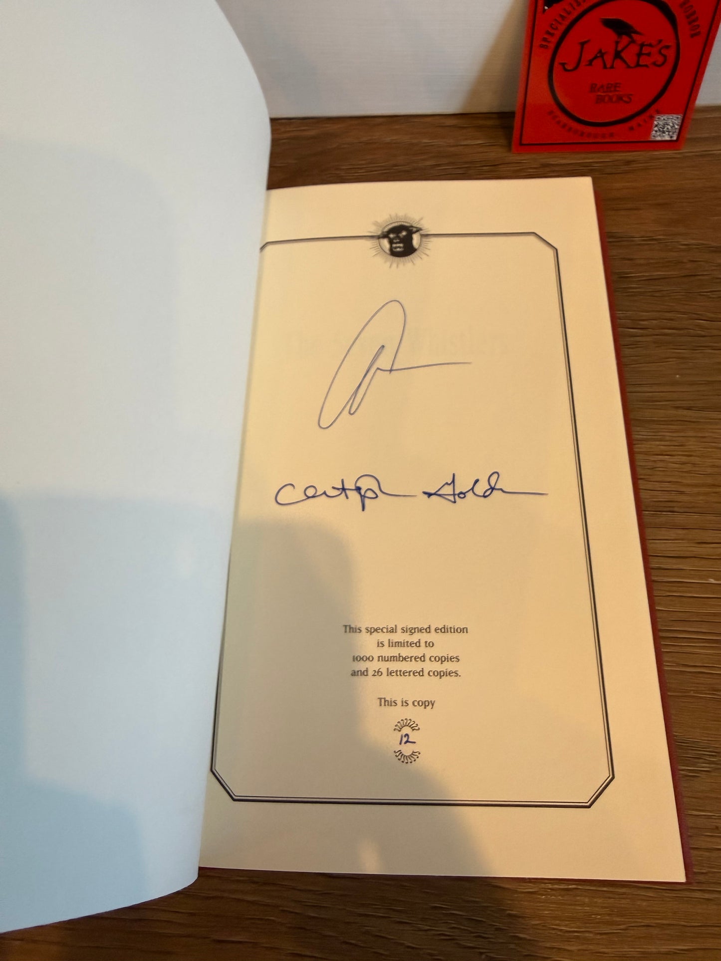 Christopher Golden, The Seven Whistlers, Signed Limited #12, Subterranean Press