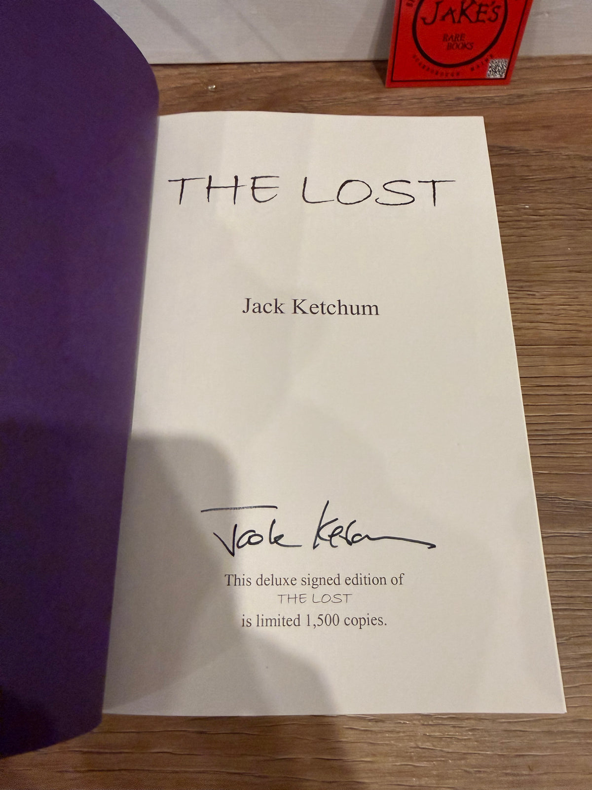 Jack Ketchum, The Lost, Signed Limited, Cemetery Dance