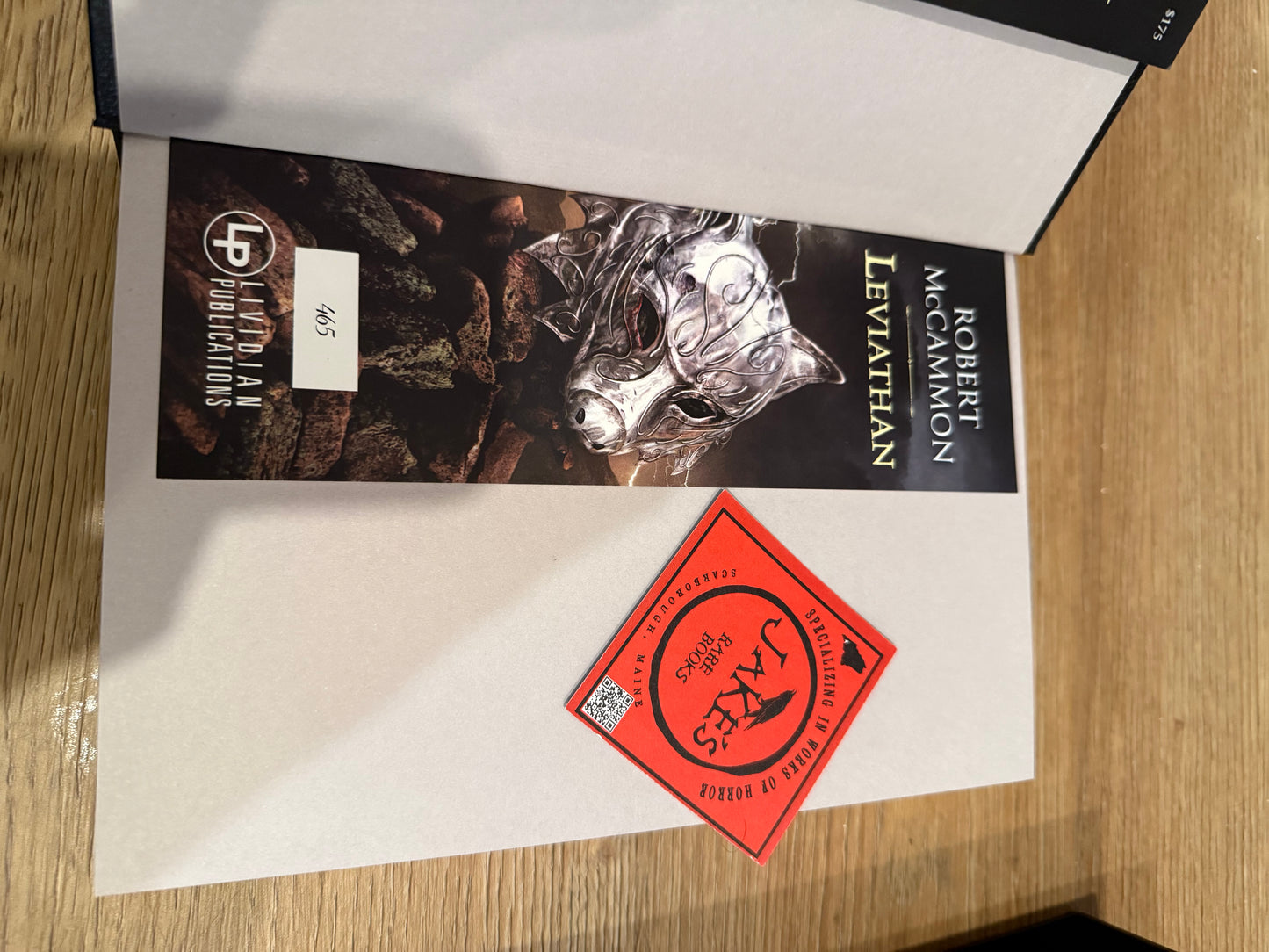 Robert McCammon, Leviathan, Signed/Limited Edition, Lividian Publications