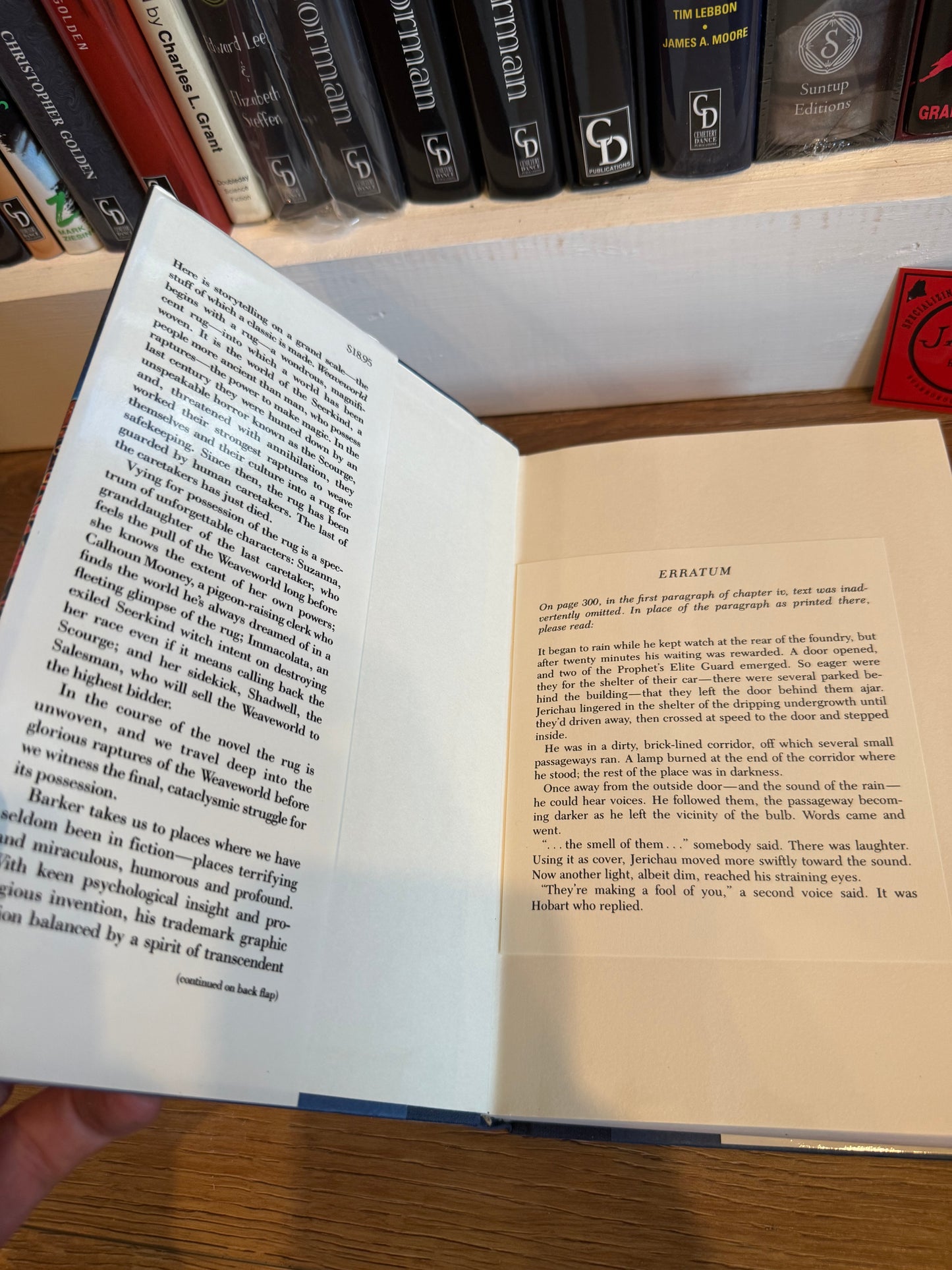 Clive Barker, Weaveworld, First Edition, Poseidon Press