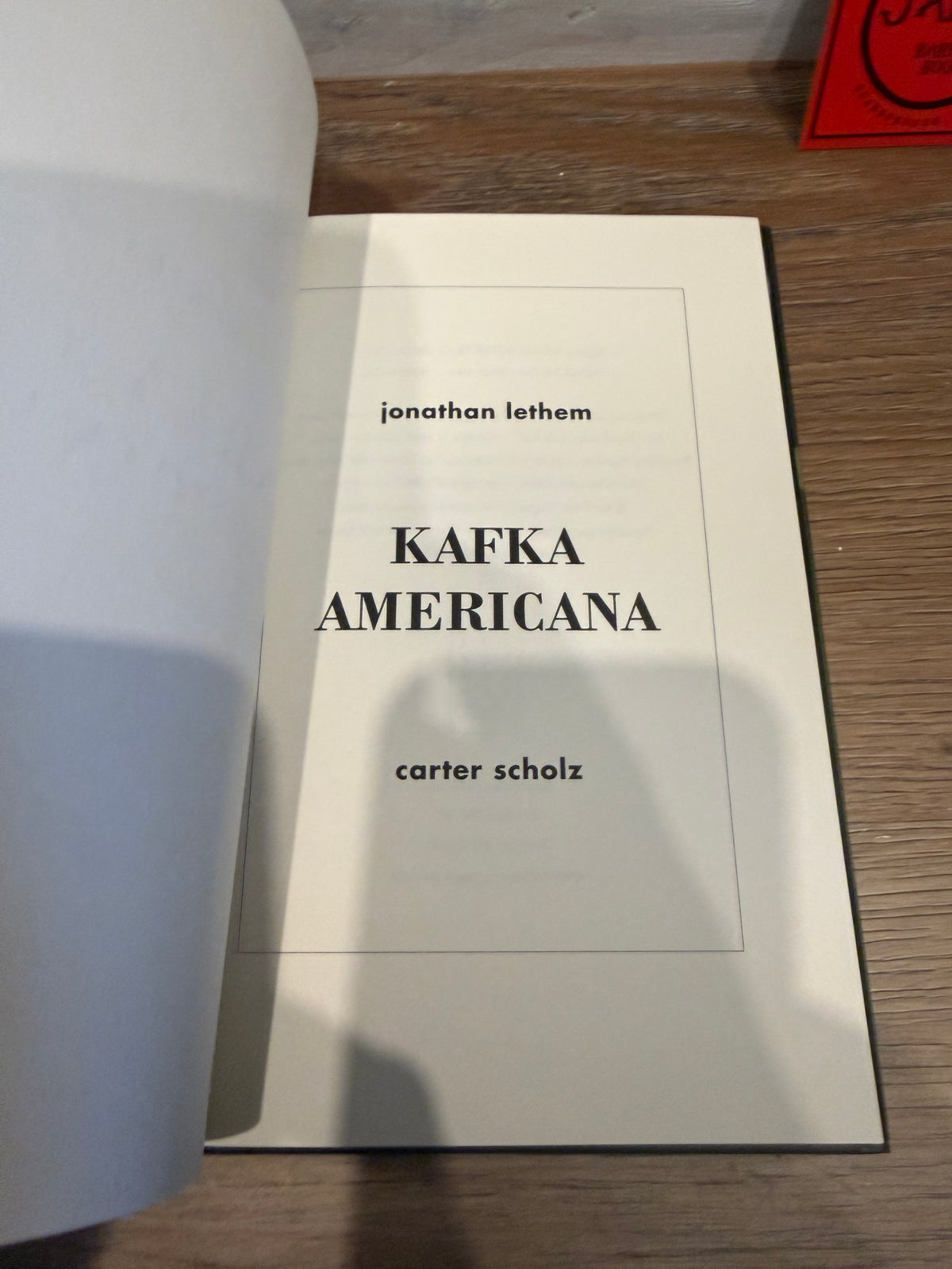 Jonathan Lethum, Kafka Americana, Signed Limited #12, Subterranean Press