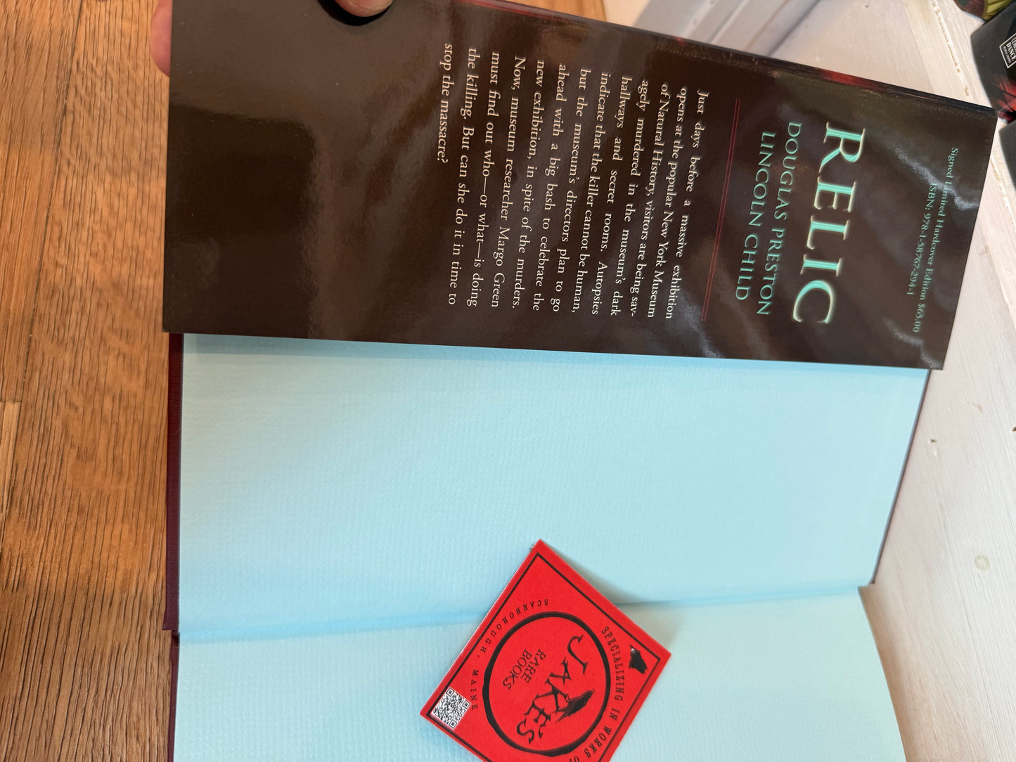 Douglas Preston, Relic, Signed/Limited #408, Cemetery Dance