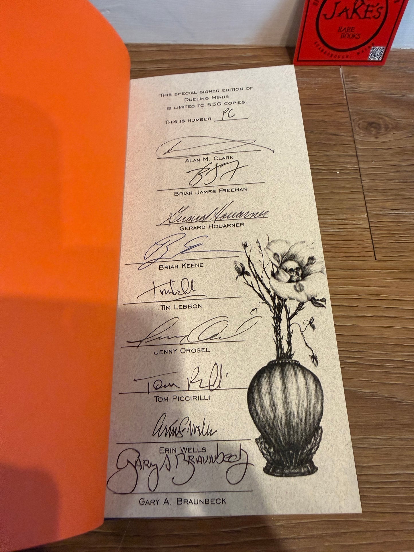 Brian James Freeman, Dueling Minds, Signed Limited, Publisher’s Copy, Cemetery Dance