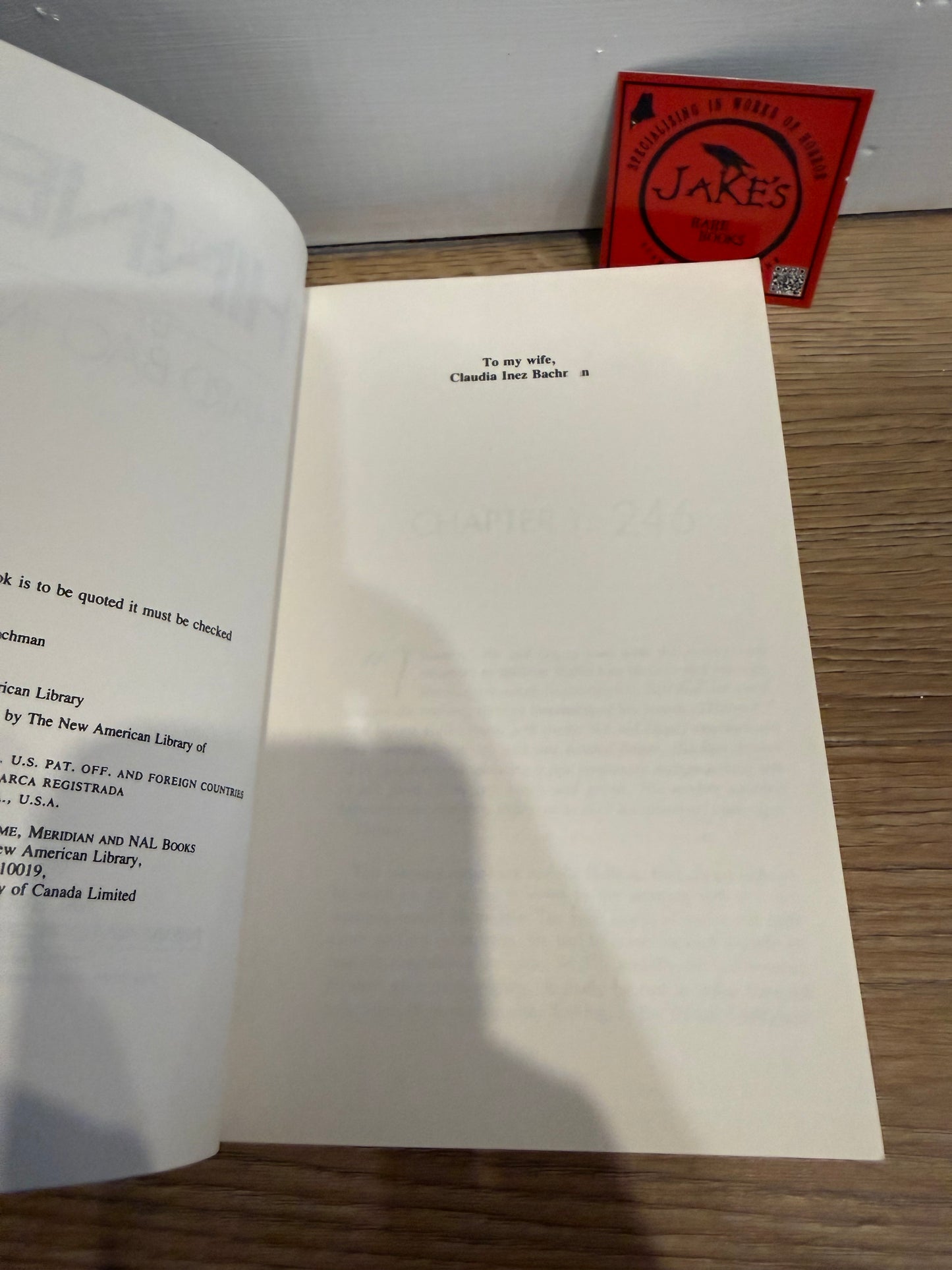 Stephen King, Thinner, ABA Uncorrected Proof, NAL