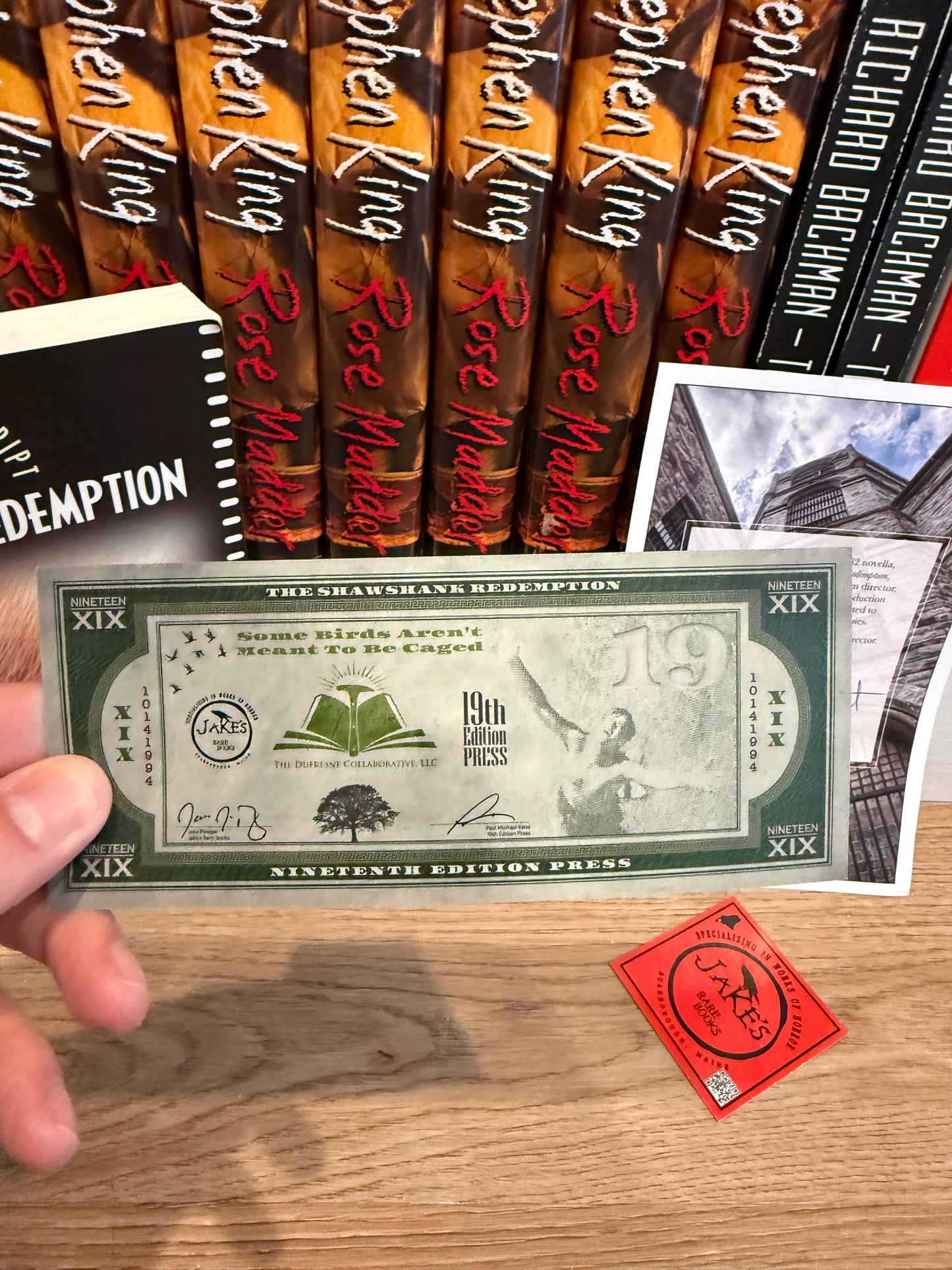 The Shawshank Redemption, Shooting Script, with Darabont Signature Plate and Extras!