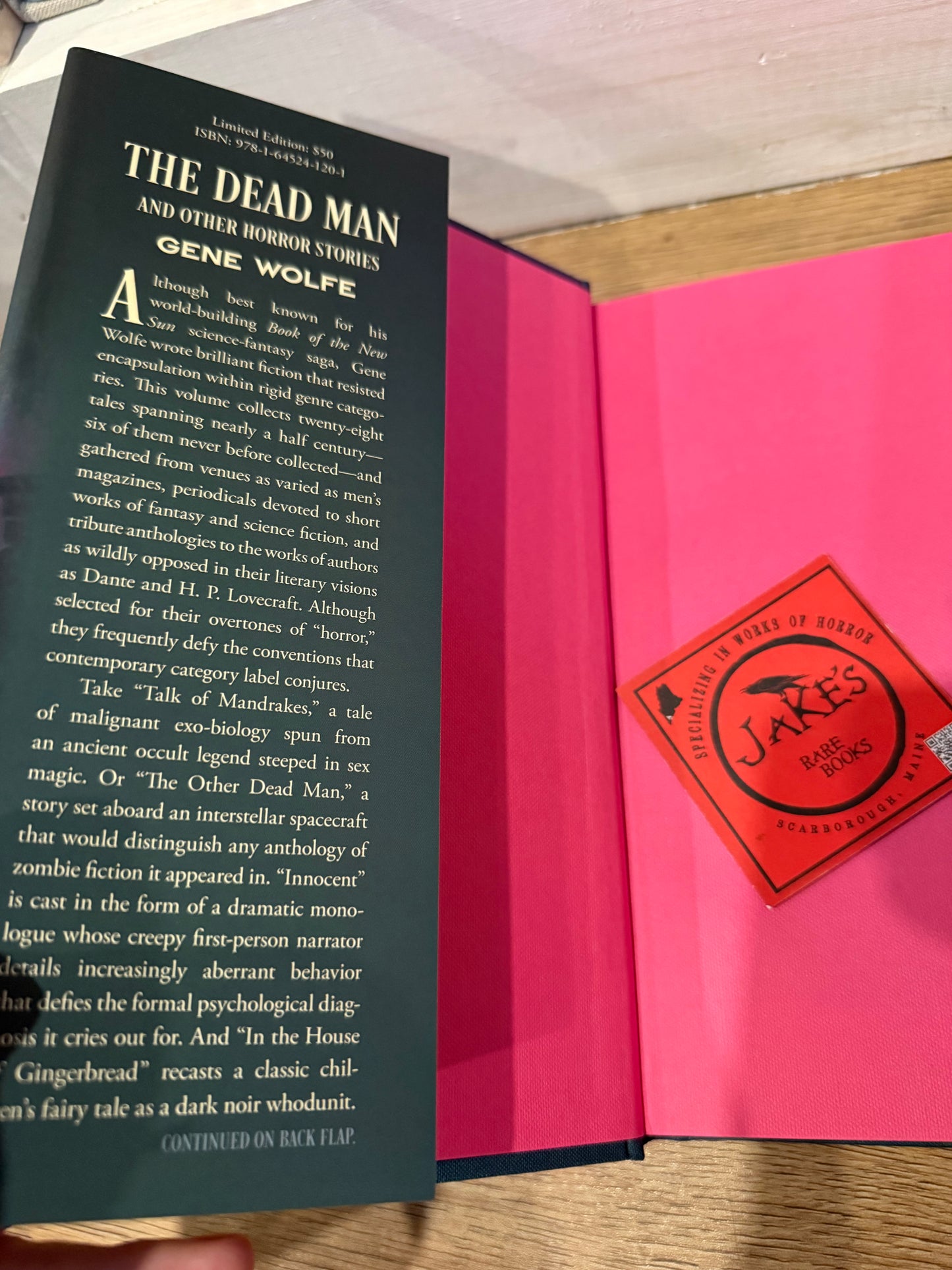 Gene Wolf, The Dead Man and Other Horror Stories, Limited #12, Subterranean Press