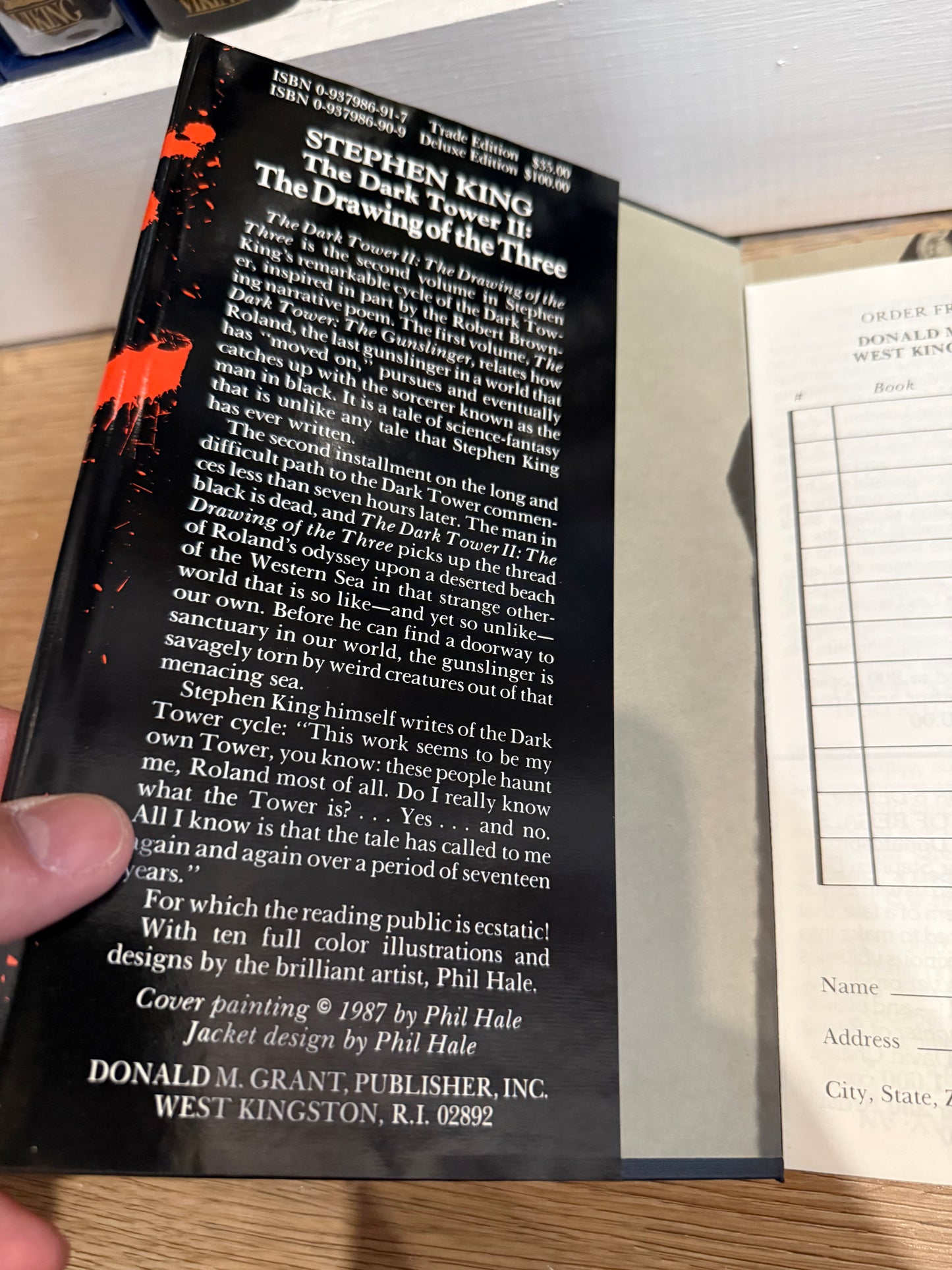 Stephen King, Drawing of the Three, First Printing, Grant Publishing