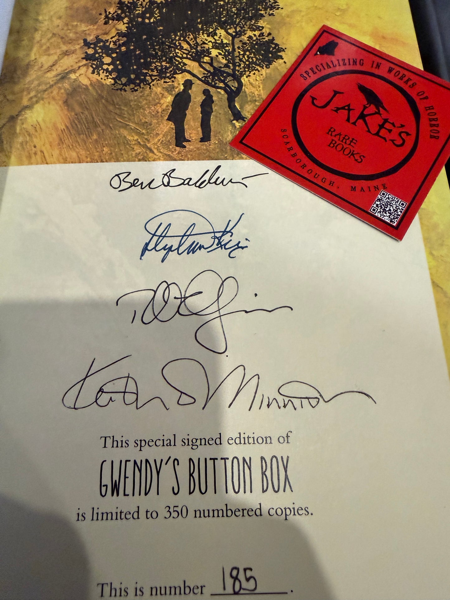Stephen King, Gwendy’s Button Box, Signed/Limited #185, Cemetery Dance