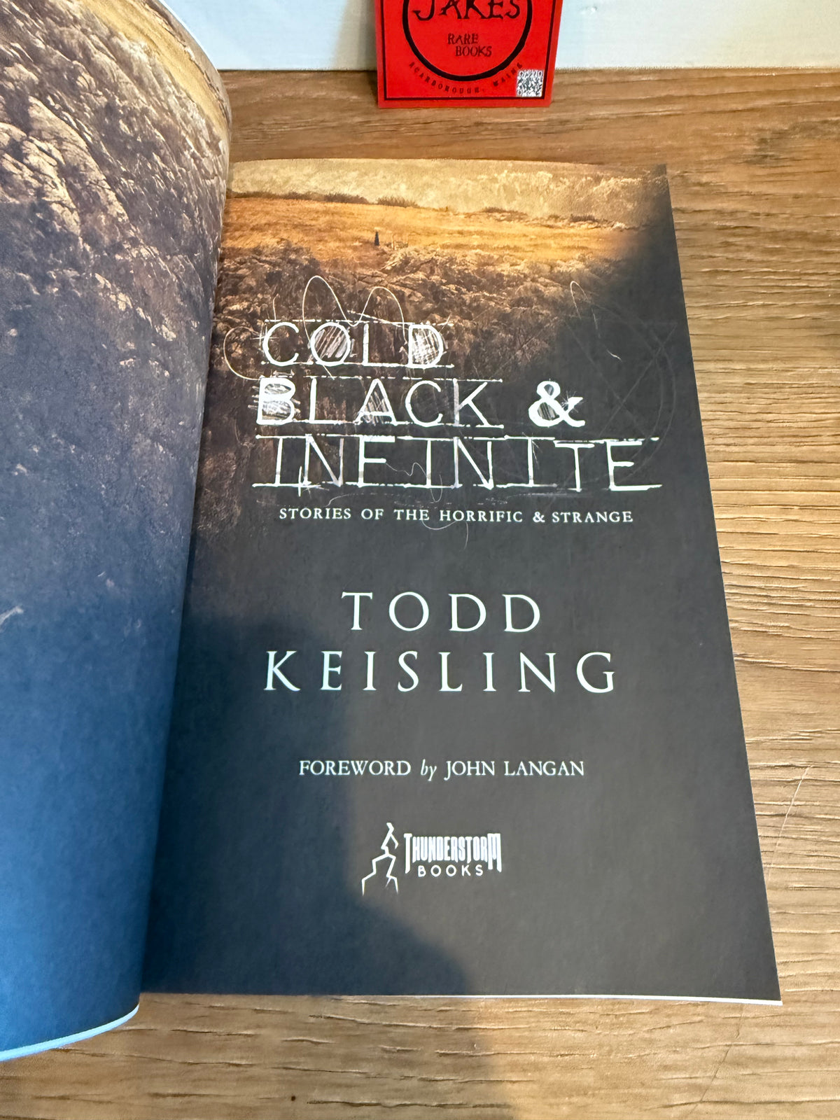Todd Keisling, Cold, Black & Infinite, Signed Limited, Thunderstorm Books