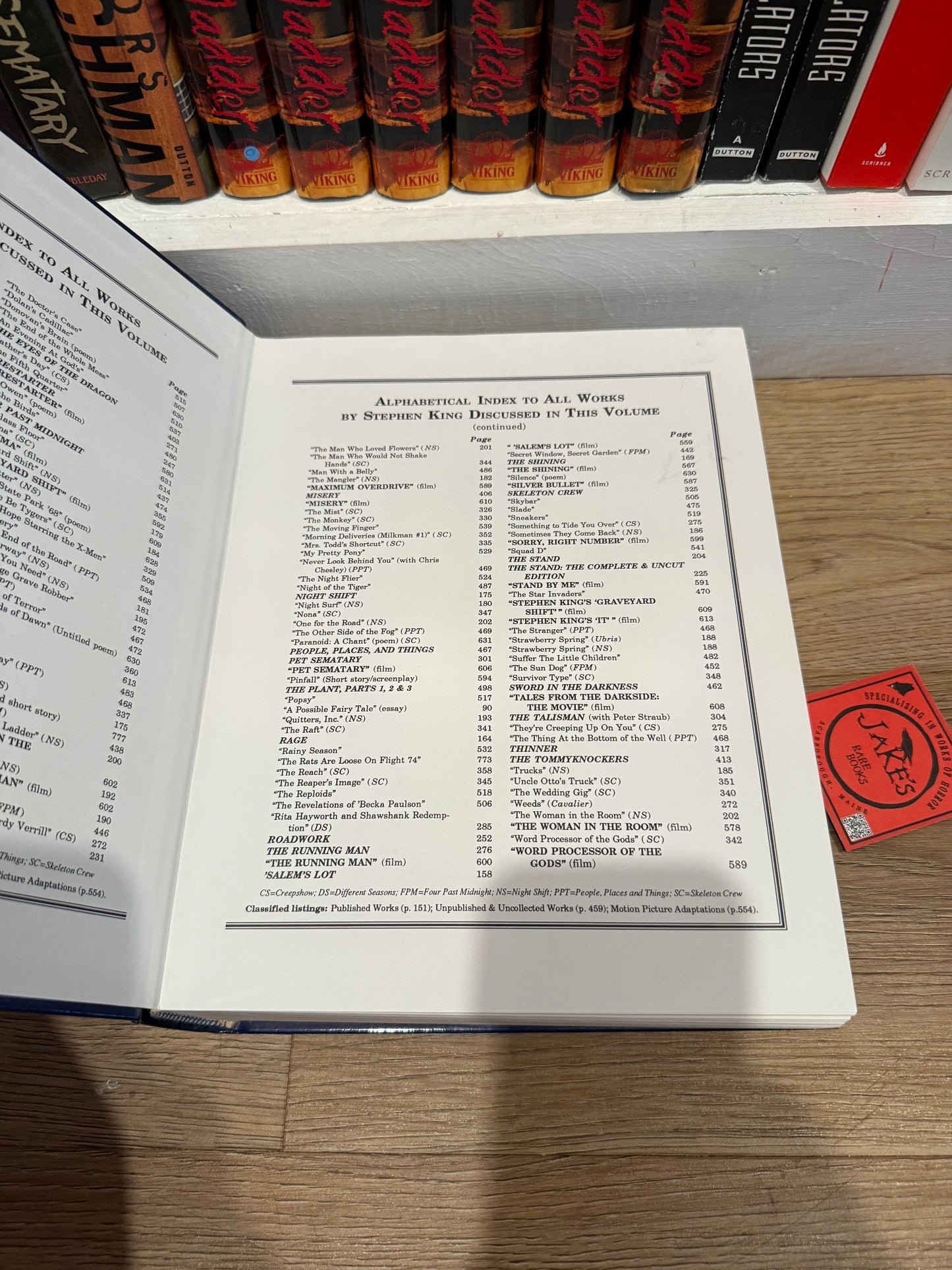 Stephen Spignesi, The Shape Under the Sheet, The Complete Stephen King Encyclopedia