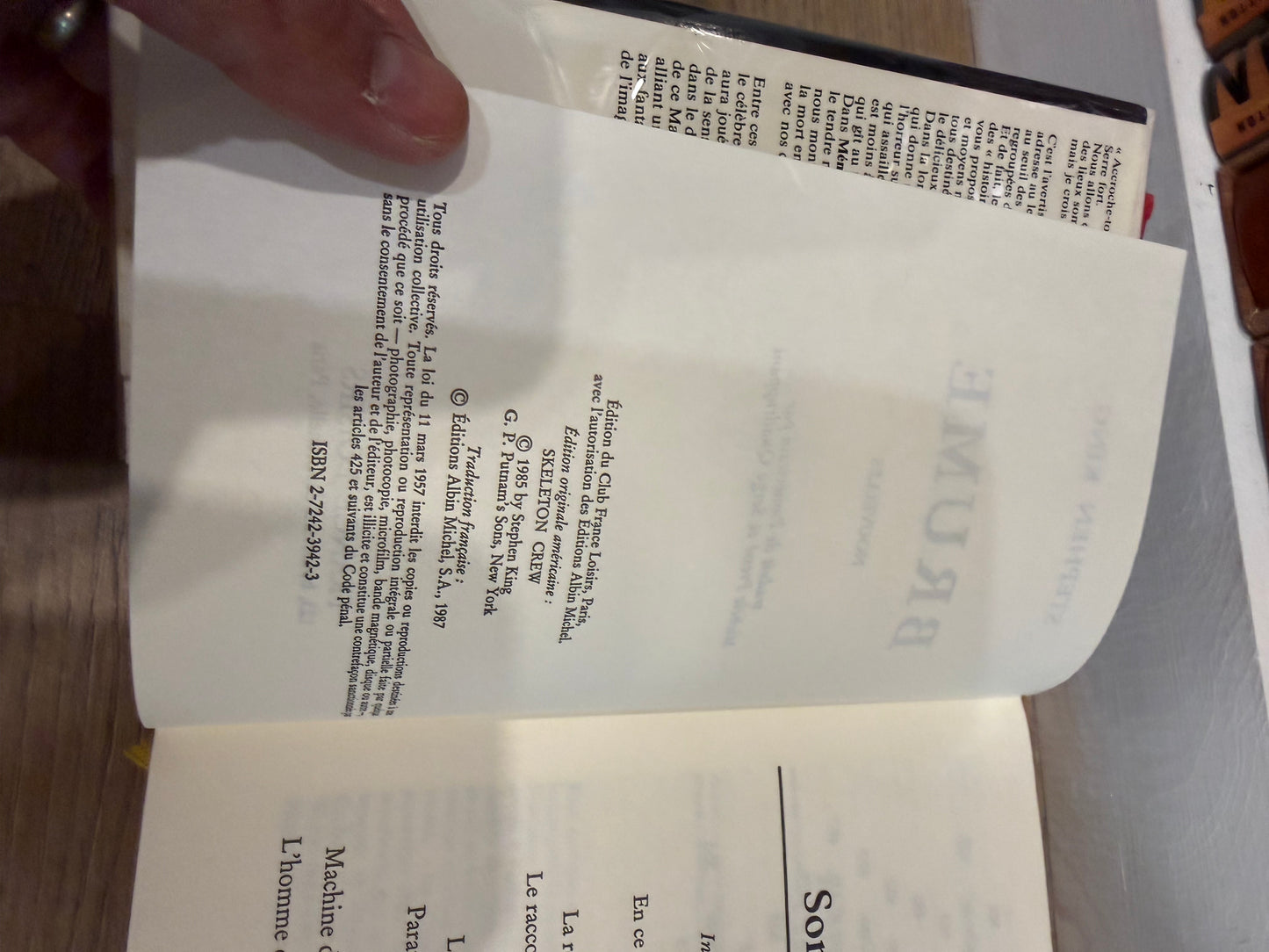 Stephen King, Brume (Skeleton Crew), German Edition