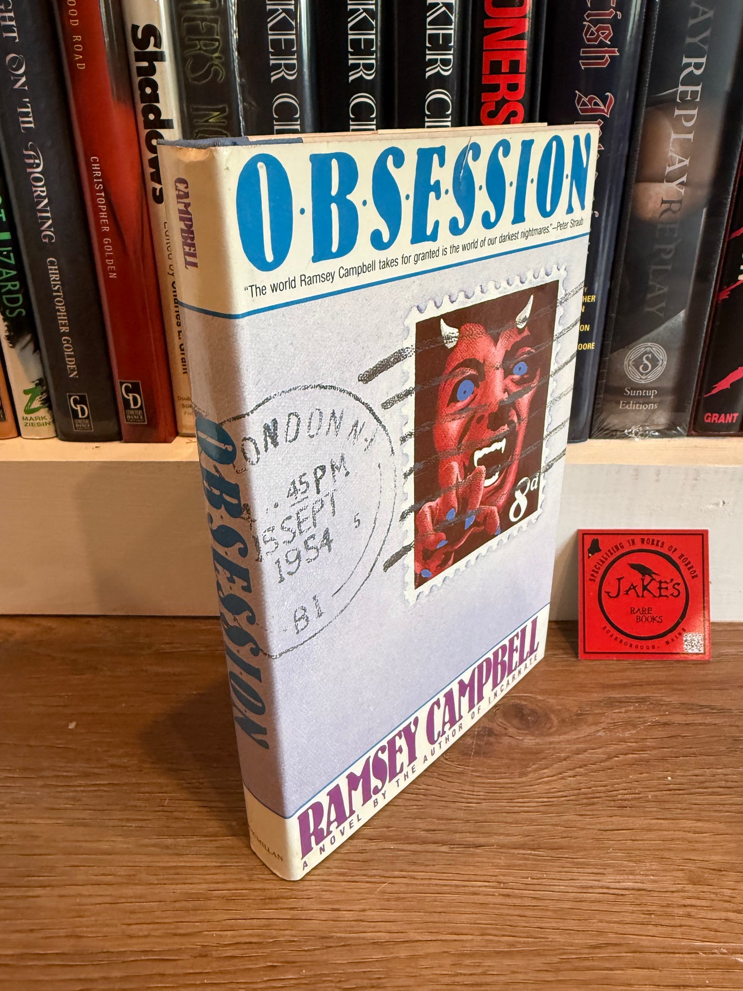 Ramsey Campbell, Obsession, Signed First Edition, Macmillan